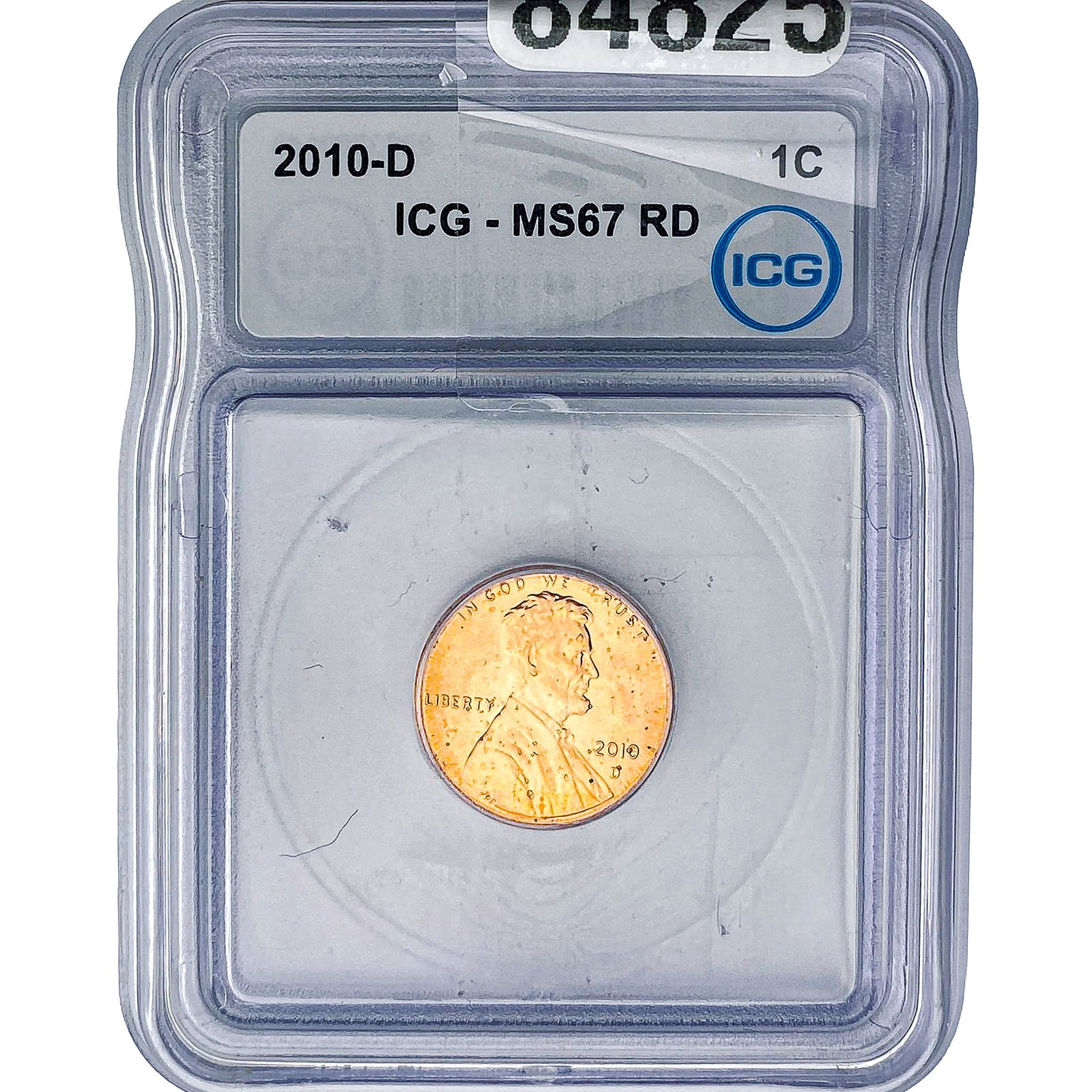 2010-D Lincoln Shield Penny ICG MS67 RD: 2010-D Lincoln Shield Penny ICG MS67 RD