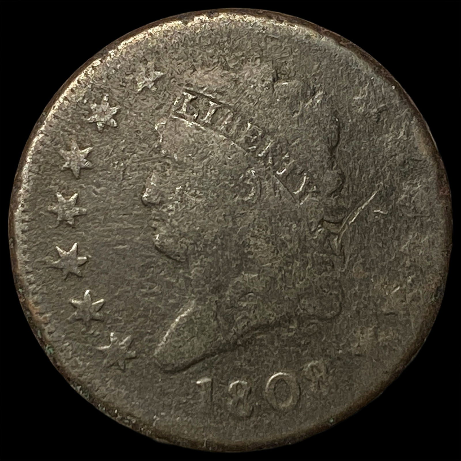 1808 Classic Head Large Cent NICELY CIRCULATED: 1808 Classic Head Large Cent NICELY CIRCULATED