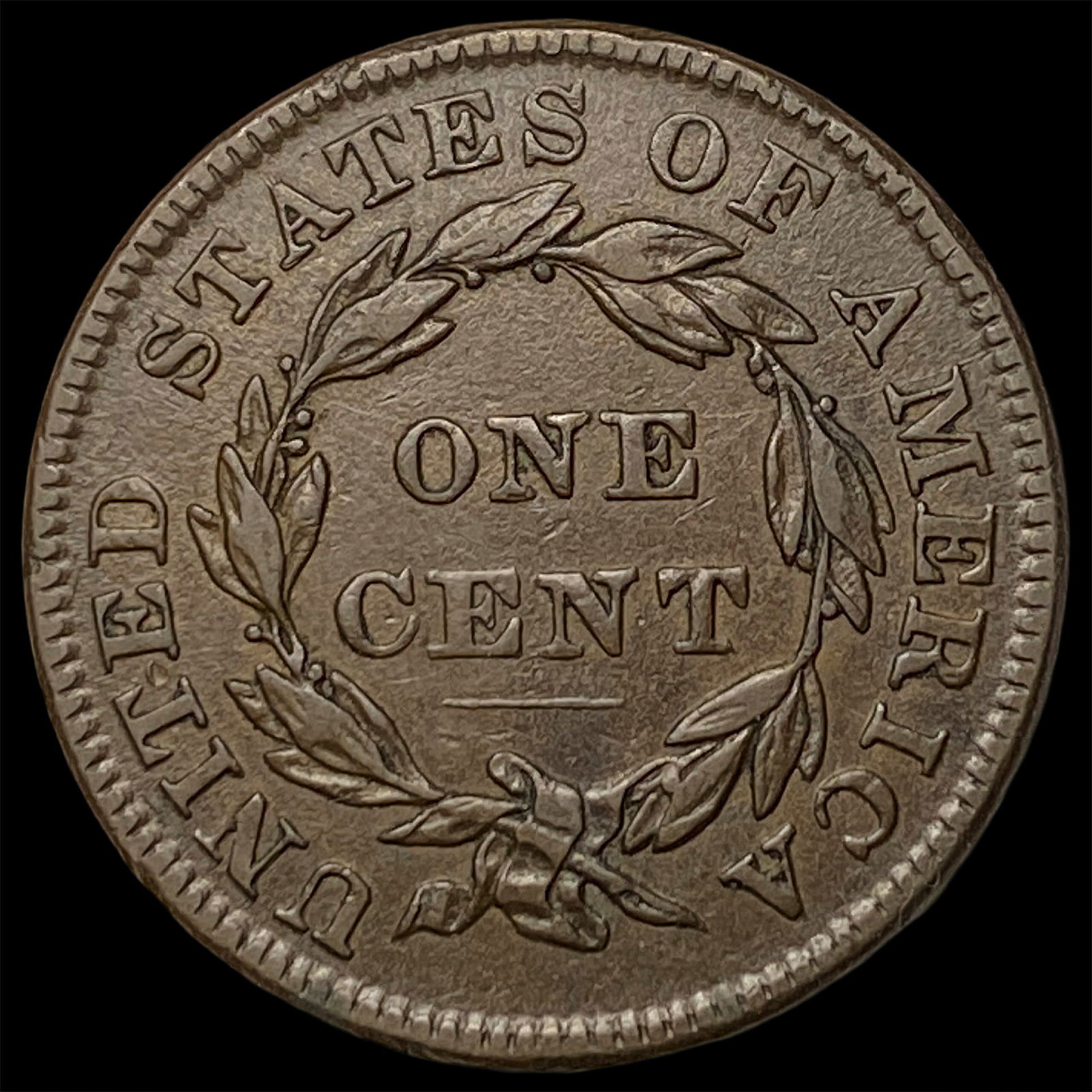 1836 Coronet Head Large Cent CLOSELY UNCIRCULATED - 2