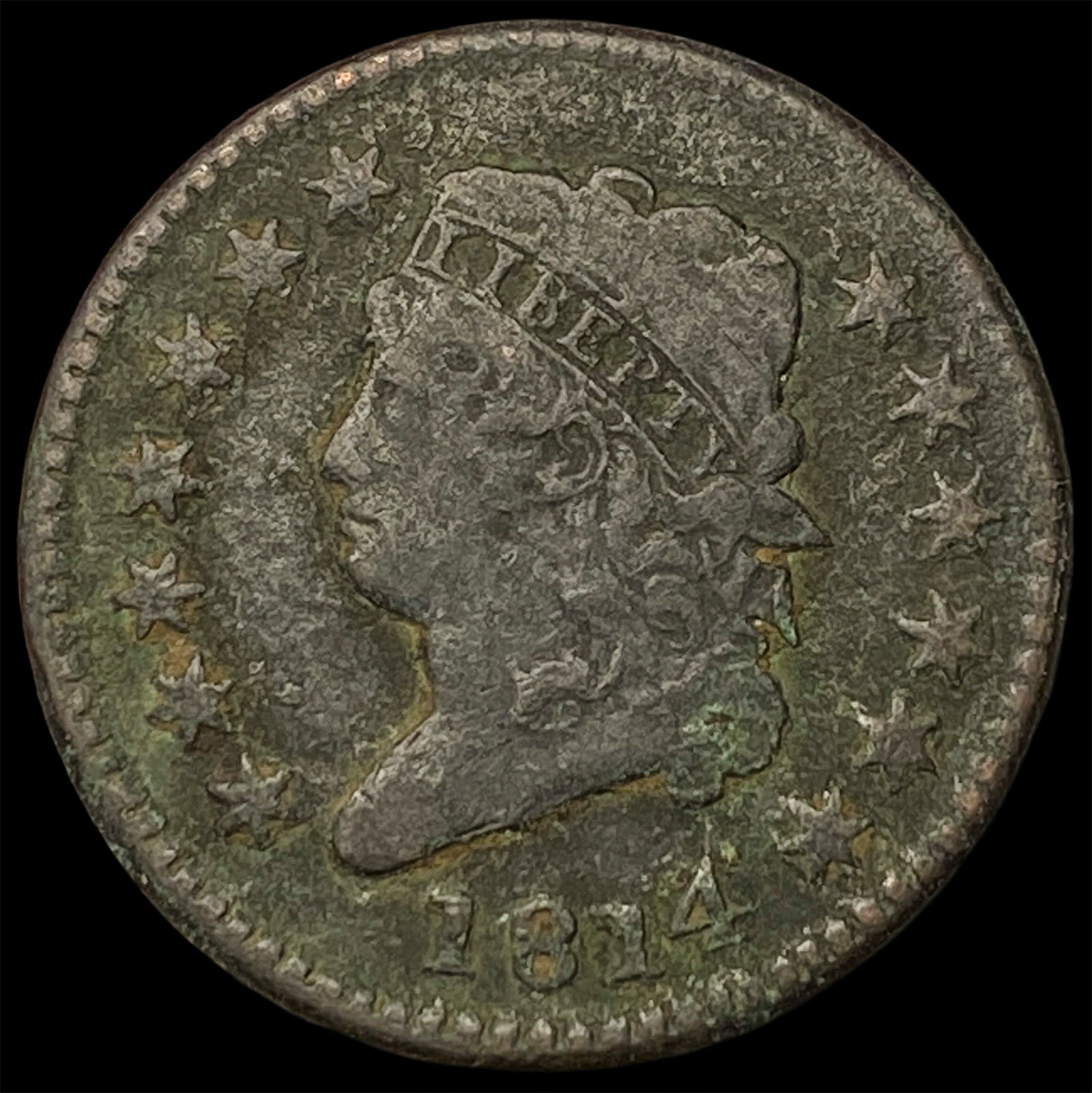 1814 Classic Head Large Cent LIGHTLY CIRCULATED: 1814 Classic Head Large Cent LIGHTLY CIRCULATED