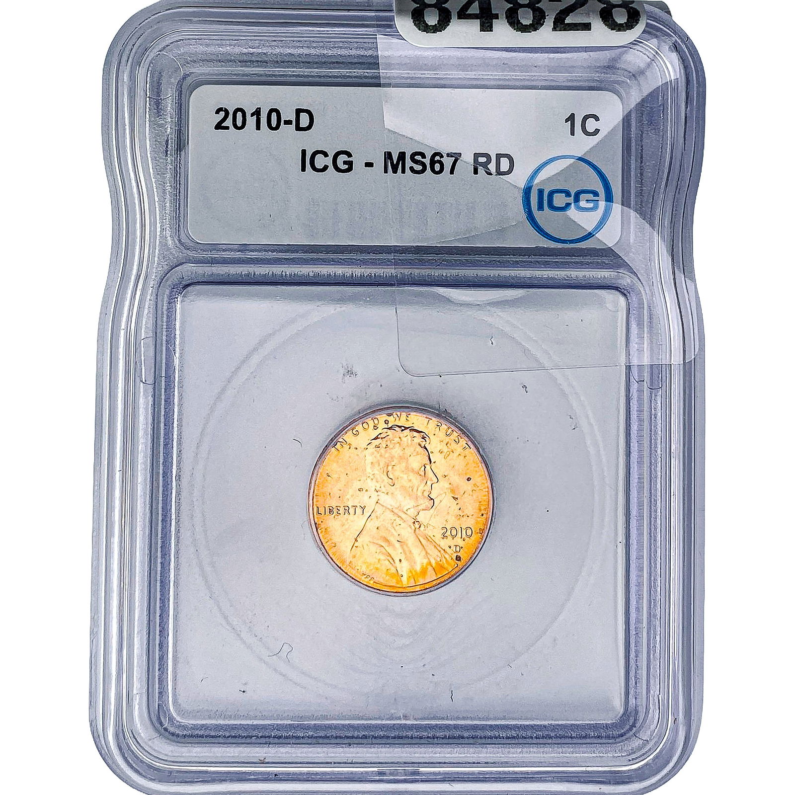 2010-D Lincoln Shield Penny ICG MS67 RD: 2010-D Lincoln Shield Penny ICG MS67 RD