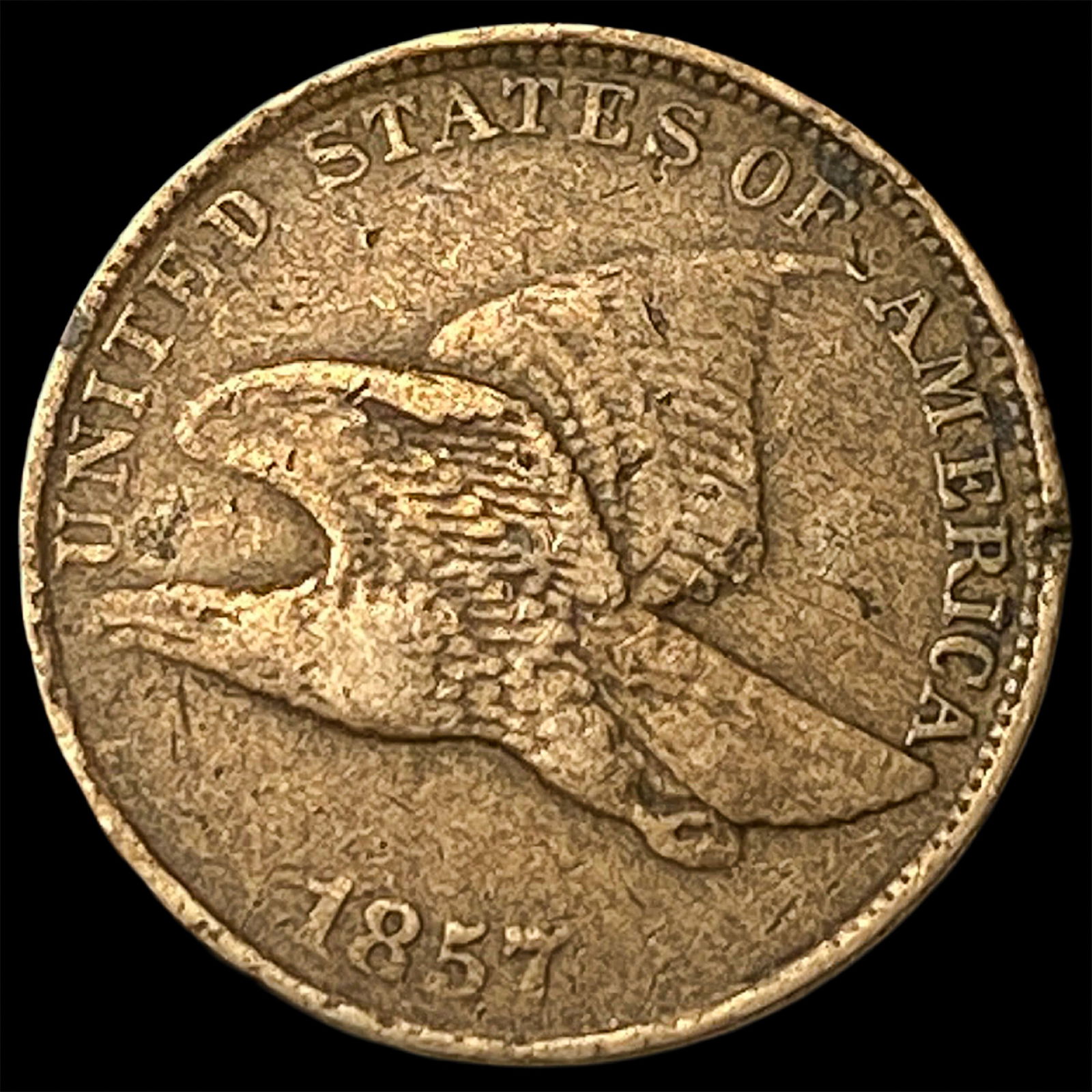 1857 Flying Eagle Cent ABOUT UNCIRCULATED: 1857 Flying Eagle Cent ABOUT UNCIRCULATED