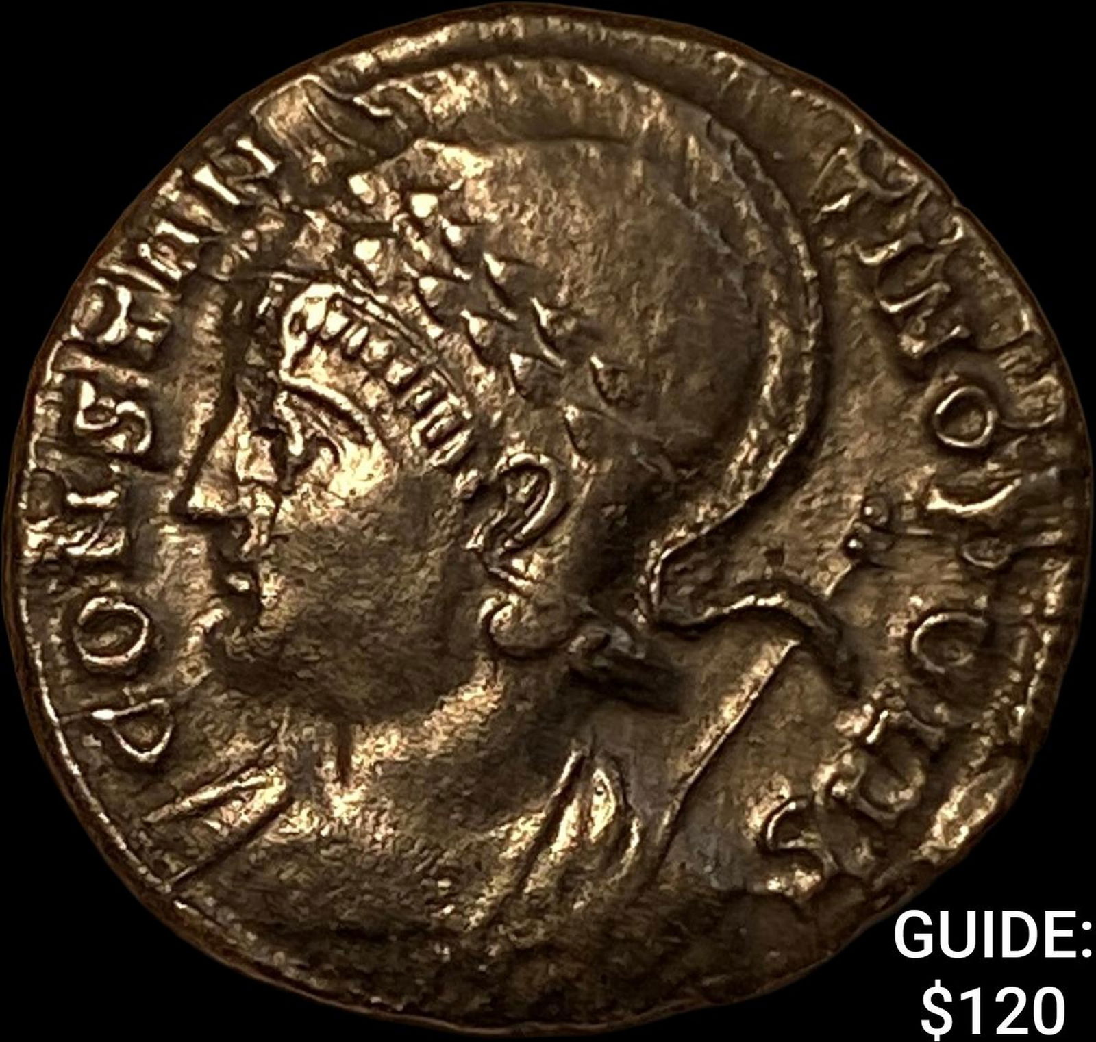 Roman Constantinian 330-340 AD Bi Nummus UNCIRCULATED: Roman Constantinian 330-340 AD Bi Nummus UNCIRCULATED