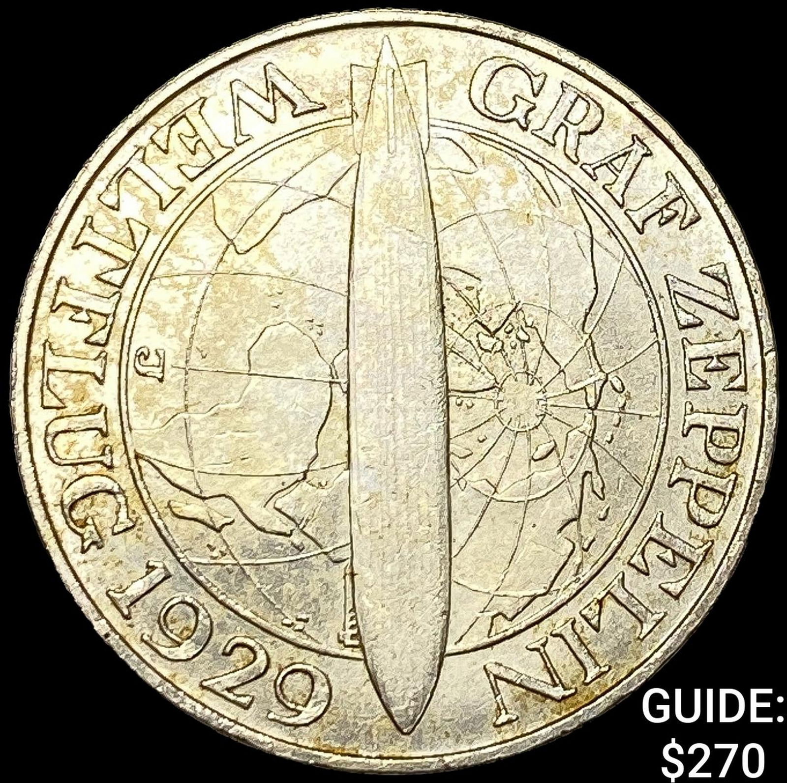 1930-S Weimar Rebpublic Silver 3 Reichsmark UNCIRCULATED: 1930-S Weimar Rebpublic Silver 3 Reichsmark UNCIRCULATED