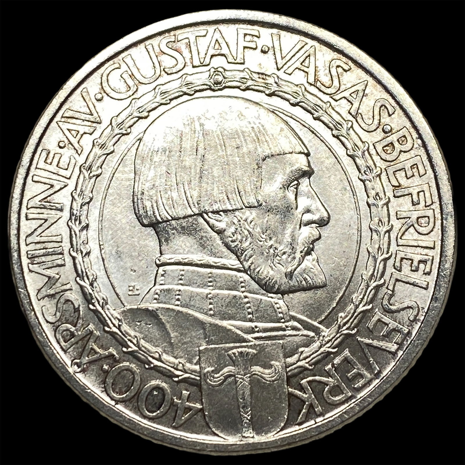 1921 Sweden Silver 2 Kroner UNCIRCULATED: 1921 Sweden Silver 2 Kroner UNCIRCULATED