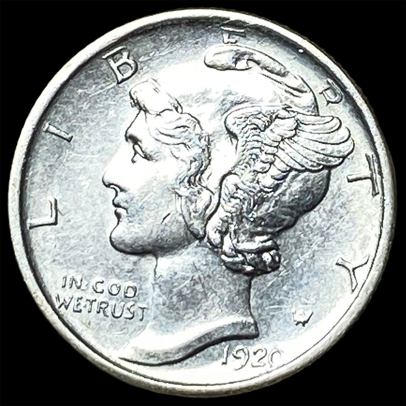 1920-D Silver Mercury Dime UNCIRCULATED (1 of 2)