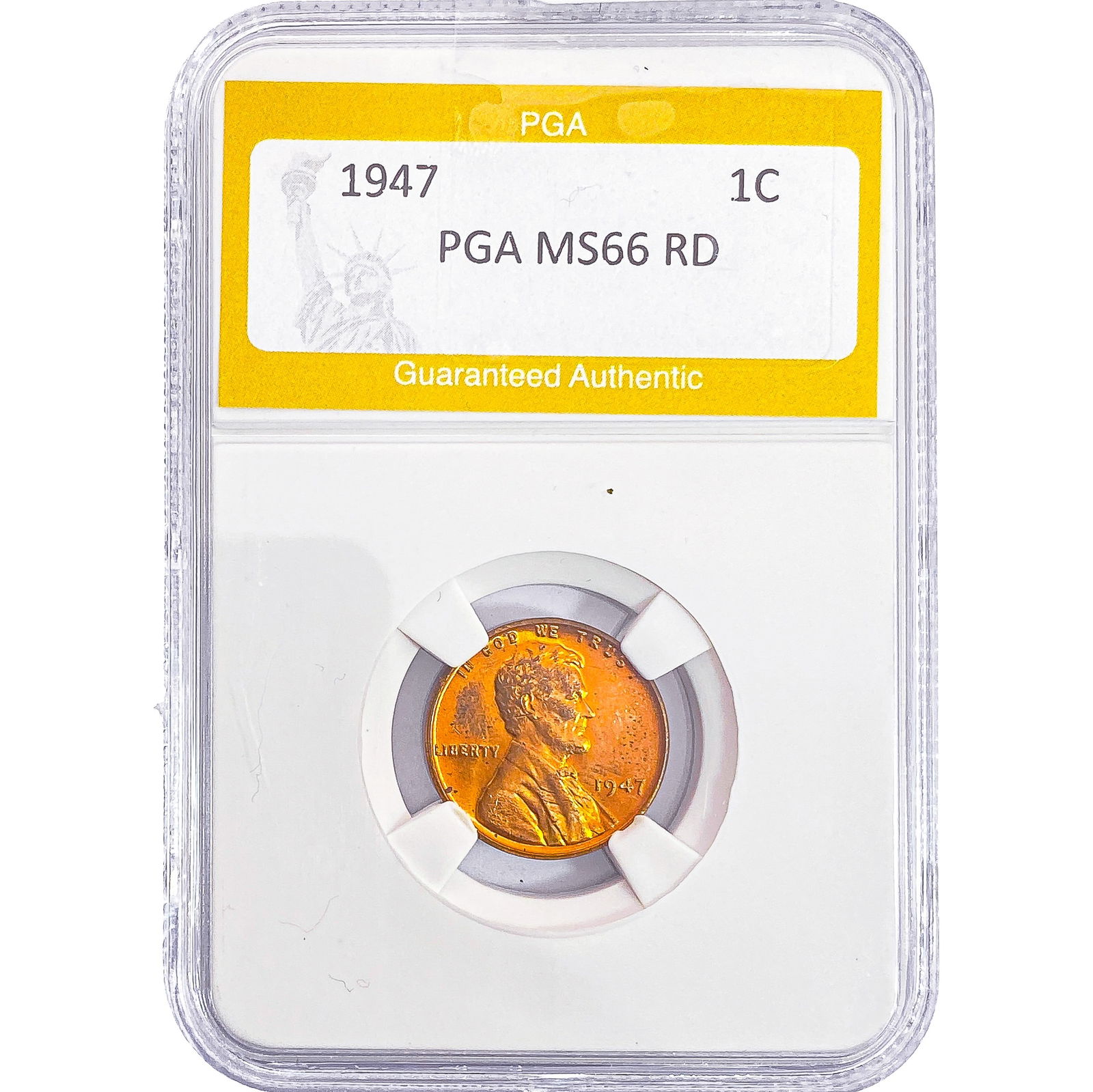 1947 Wheat Cent PGA MS66 RD: 1947 Wheat Cent PGA MS66 RD