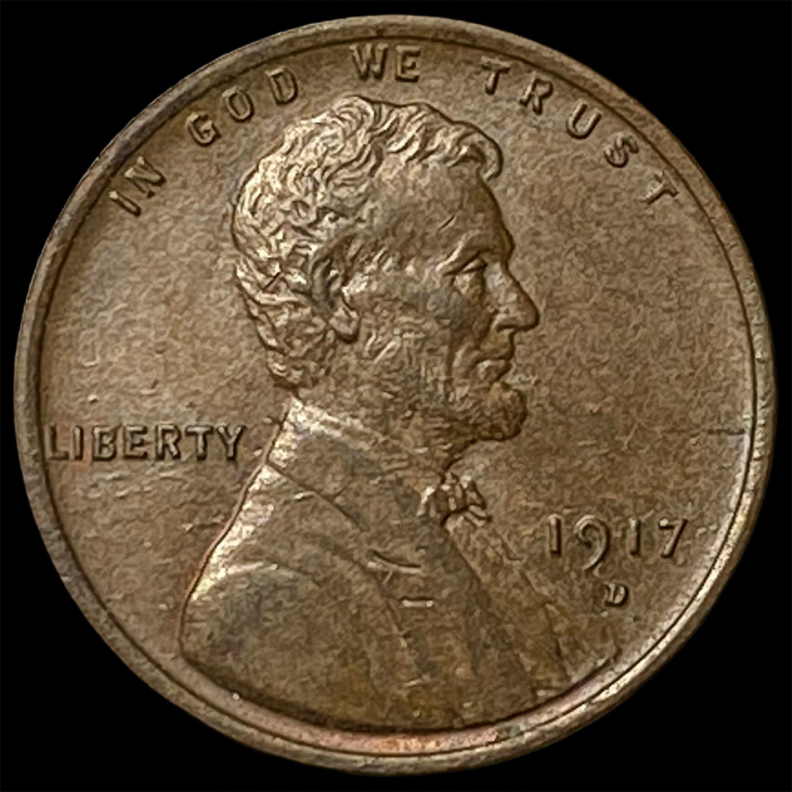1917-D Lincoln Wheat Cent CHOICE BU (1 of 2)