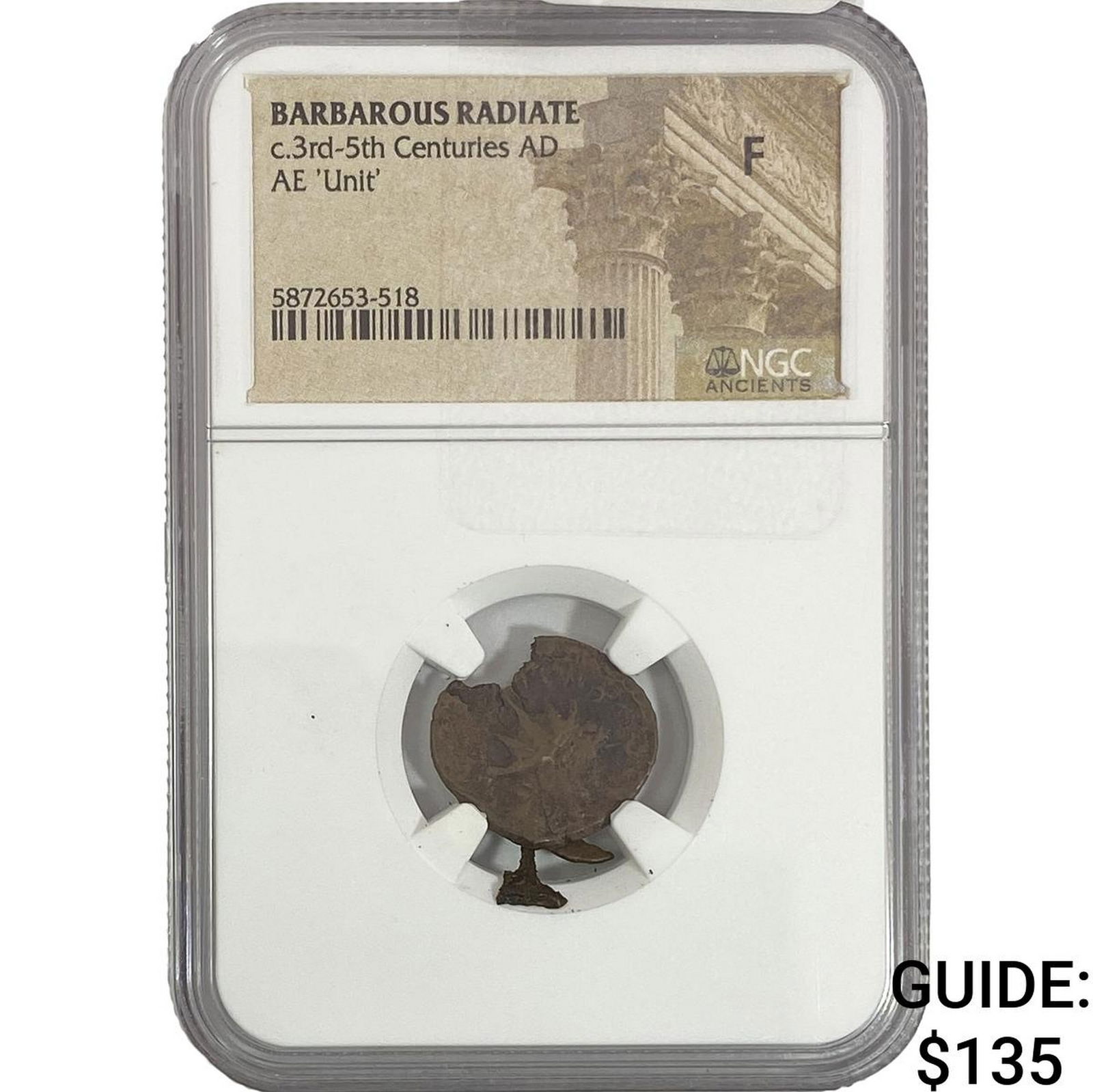 Barbarous Radiate c.3rd-5th Centuries AD AE 'Unit' NGC F: Barbarous Radiate c.3rd-5th Centuries AD AE 'Unit' NGC F