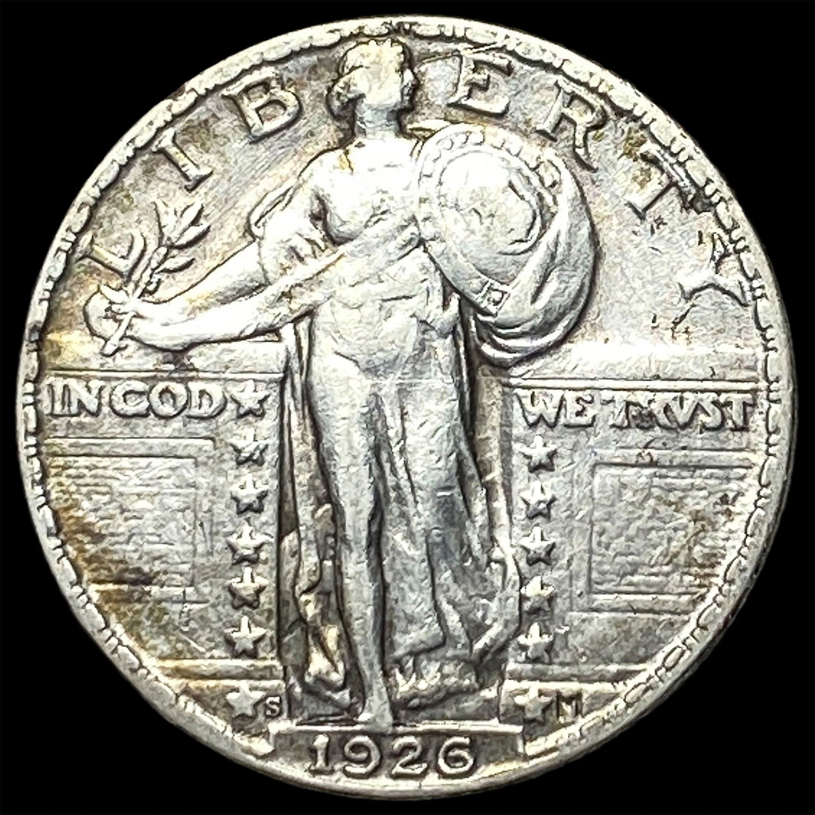 1926-S Standing Liberty Quarter NEARLY UNCIRCULATED: 1926-S Standing Liberty Quarter NEARLY UNCIRCULATED