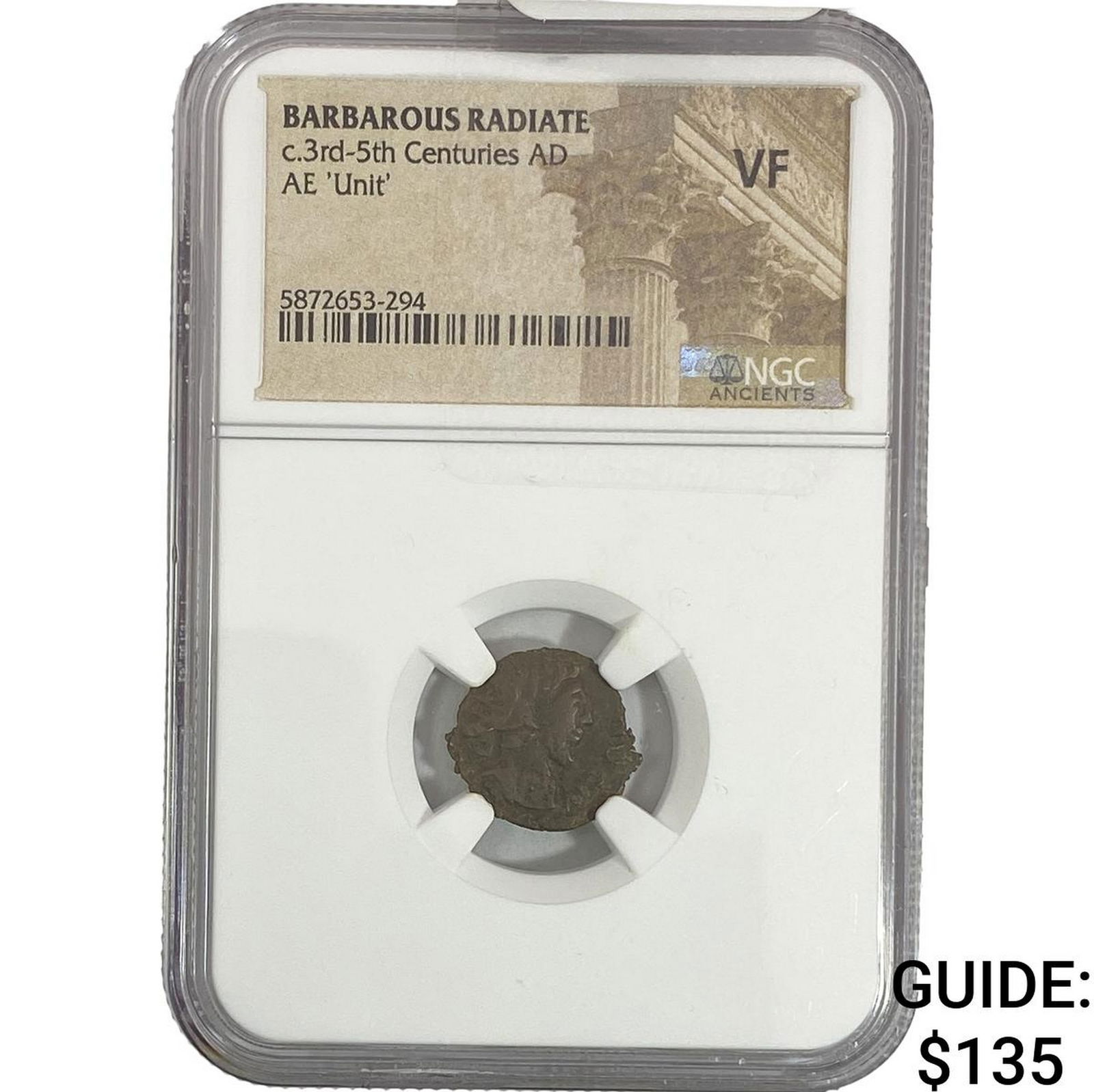 Barbarous Radiate c.3rd-5th Centuries AD AE 'Unit' NGC VF: Barbarous Radiate c.3rd-5th Centuries AD AE 'Unit' NGC VF