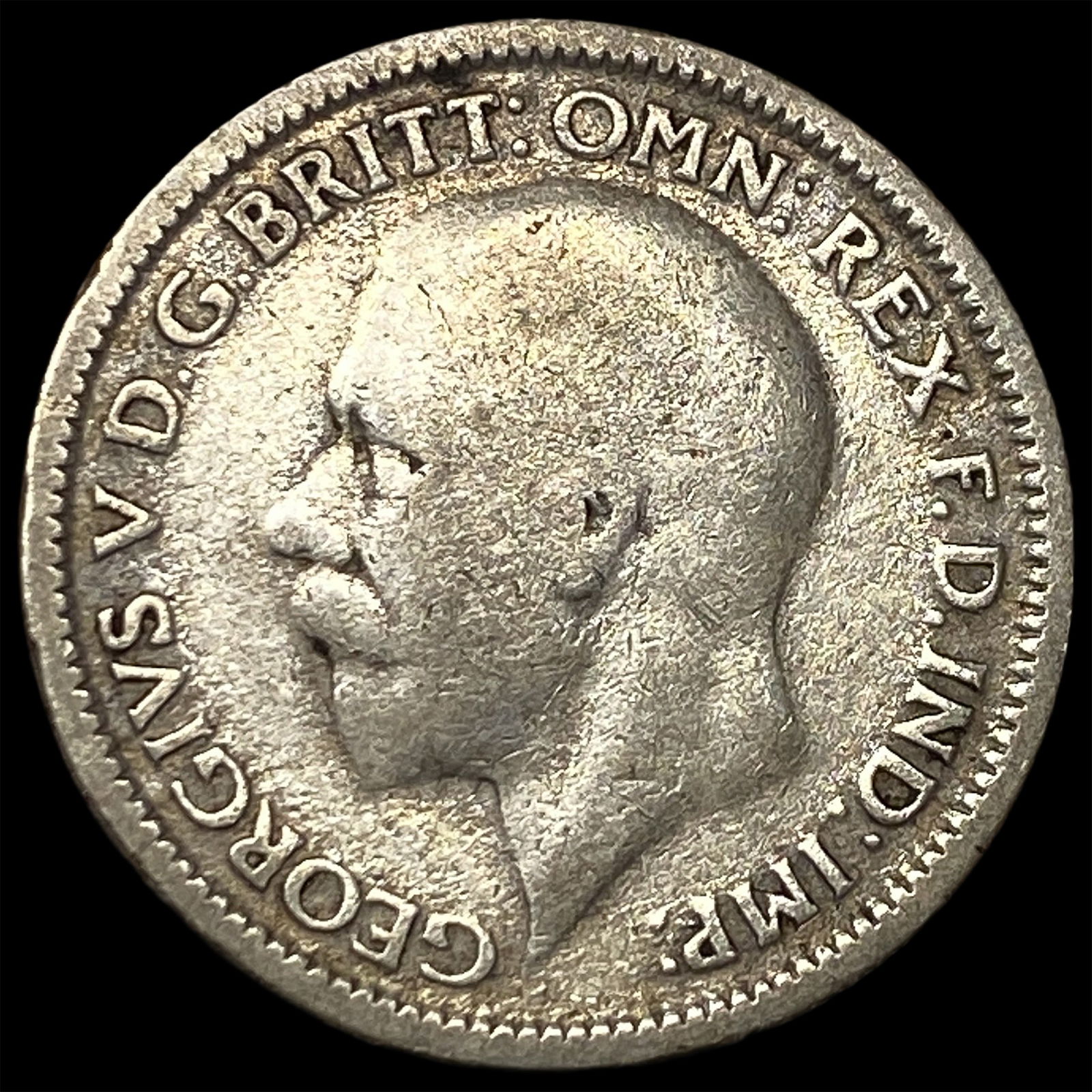 1928 England Silver Six Pence CLOSELY UNCIRCULATED: 1928 England Silver Six Pence CLOSELY UNCIRCULATED