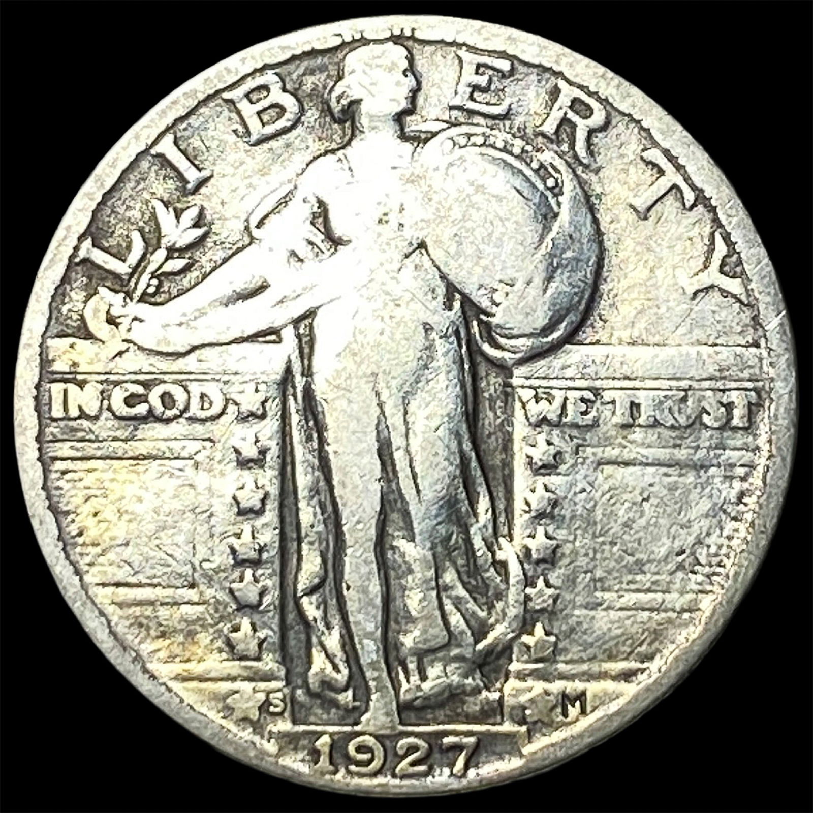 1927-S Standing Liberty Quarter LIGHTLY CIRCULATED: 1927-S Standing Liberty Quarter LIGHTLY CIRCULATED