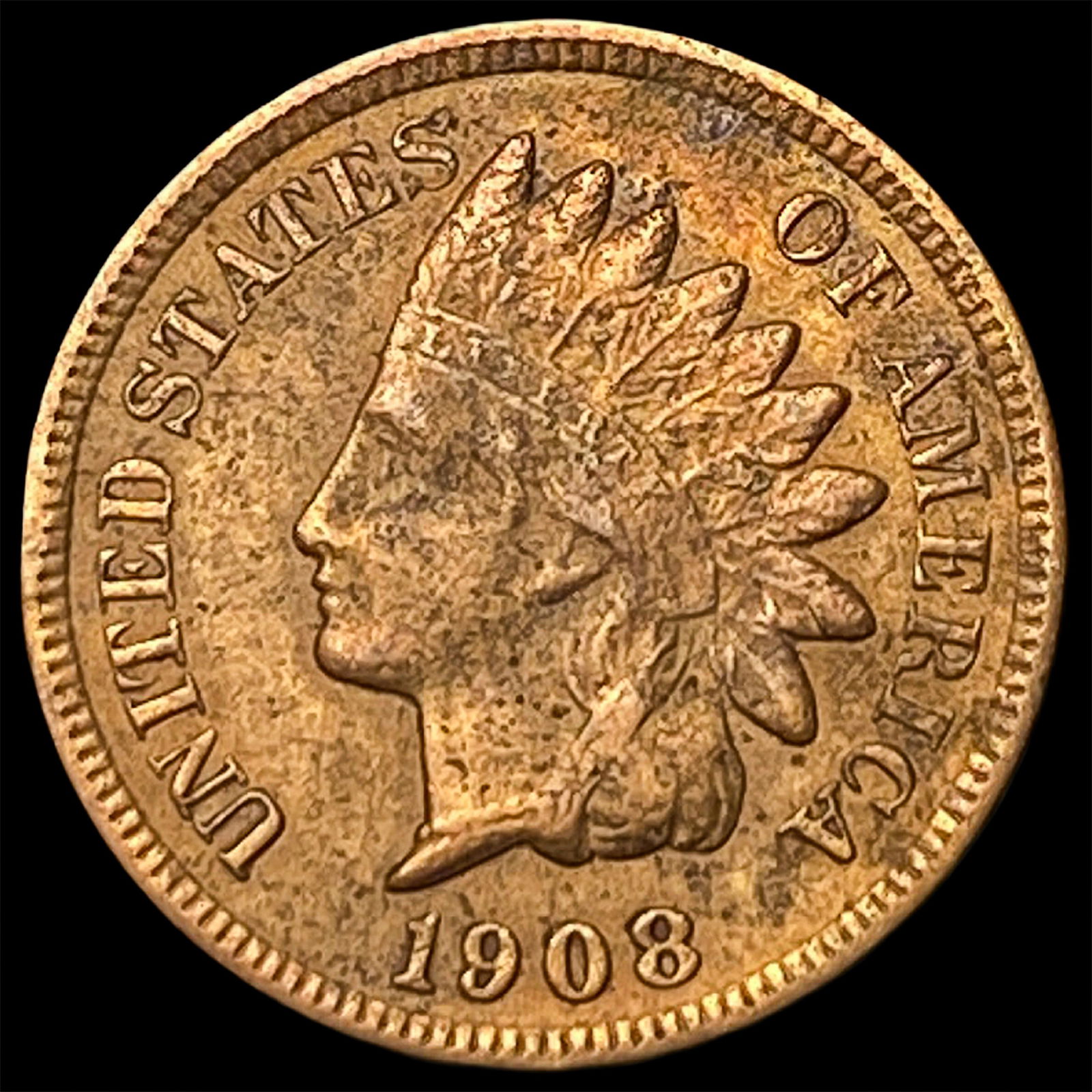 1908-S Indian Head Cent LIGHTLY CIRCULATED: 1908-S Indian Head Cent LIGHTLY CIRCULATED