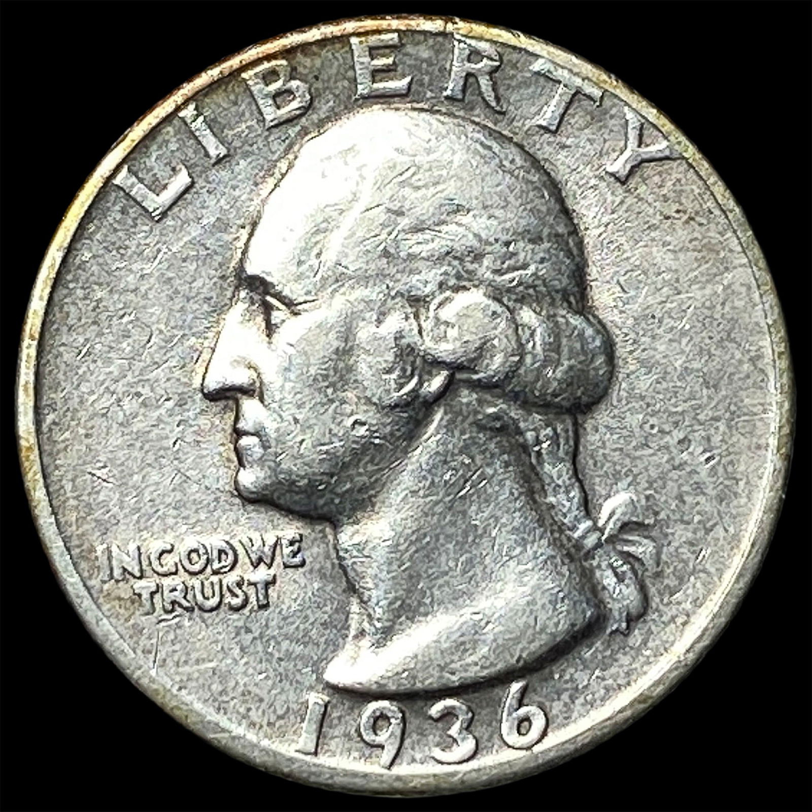 1936-D Silver Washington Quarter NEARLY UNCIRCULATED (1 of 2)