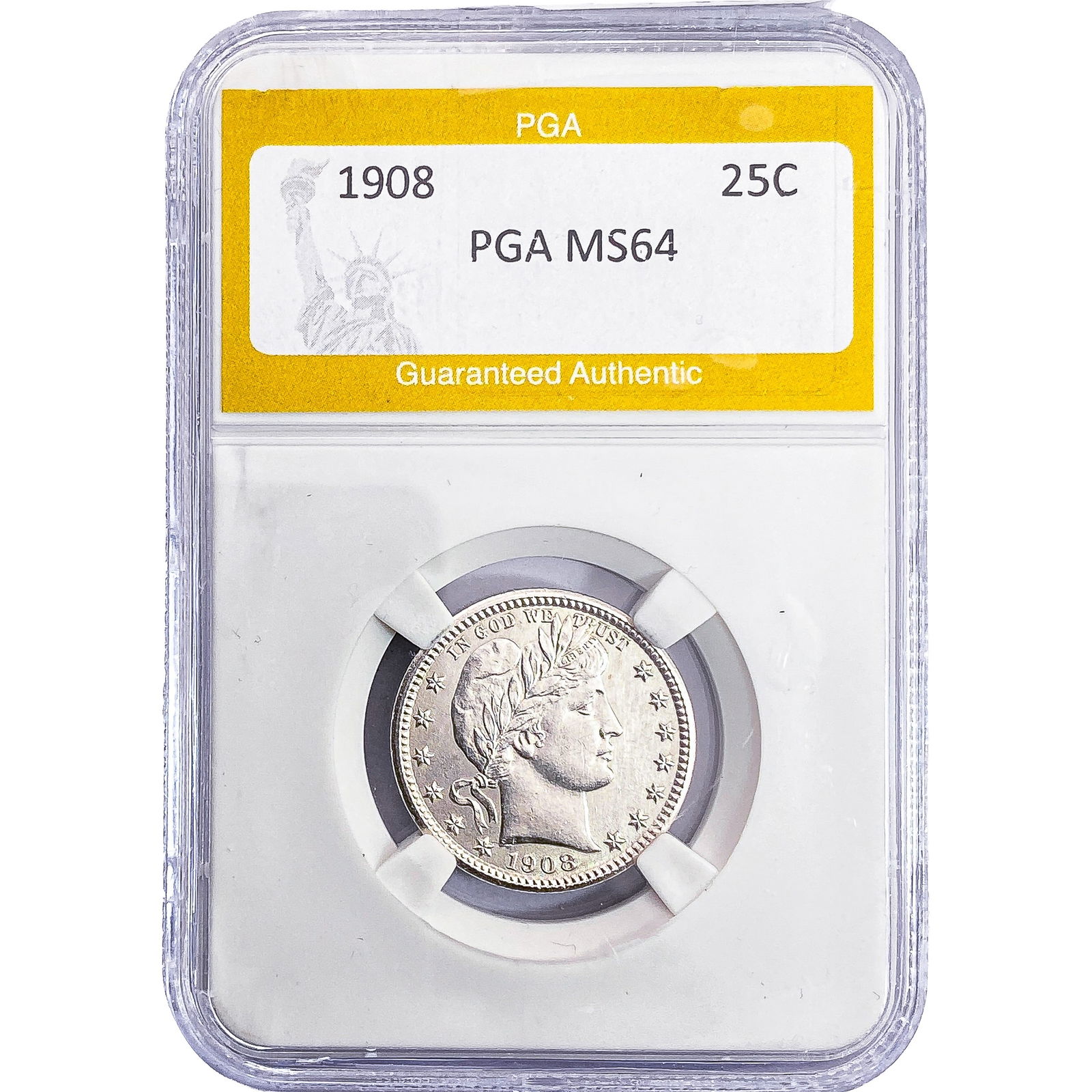 1908 Barber Quarter PGA MS64 (1 of 2)