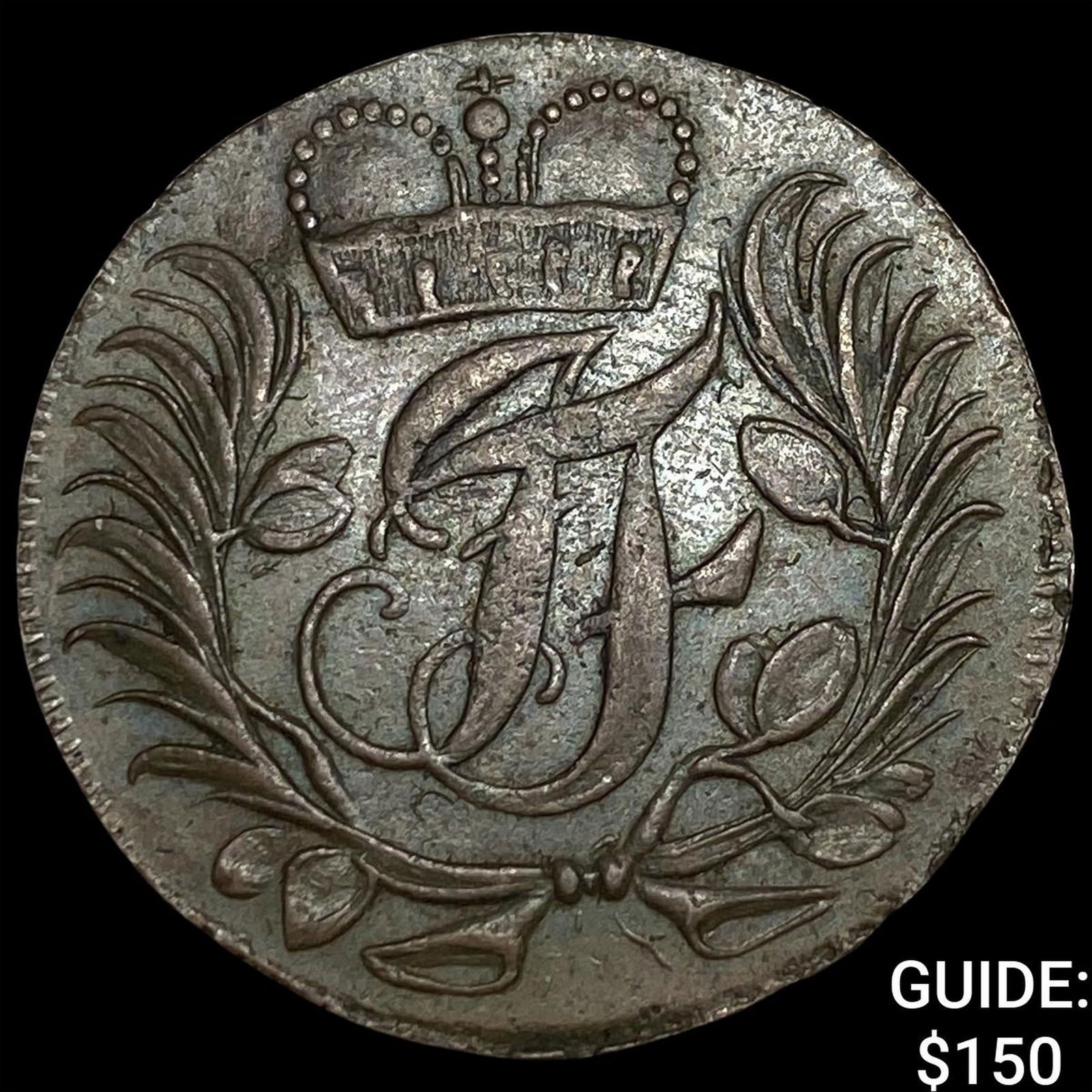 1762 German States Copper 3 Pfennig UNCIRCULATED: 1762 German States Copper 3 Pfennig UNCIRCULATED