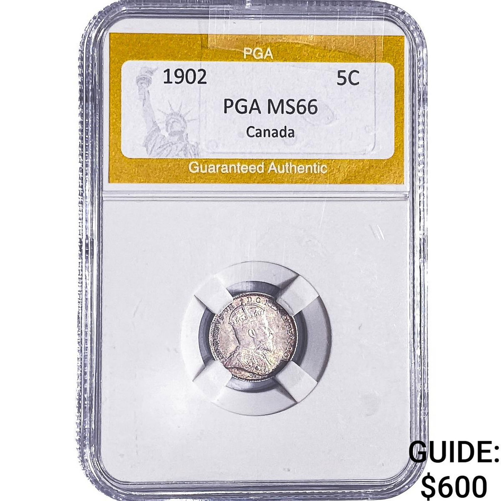 1902 Canada 5 Cents PGA MS66: 1902 Canada 5 Cents PGA MS66