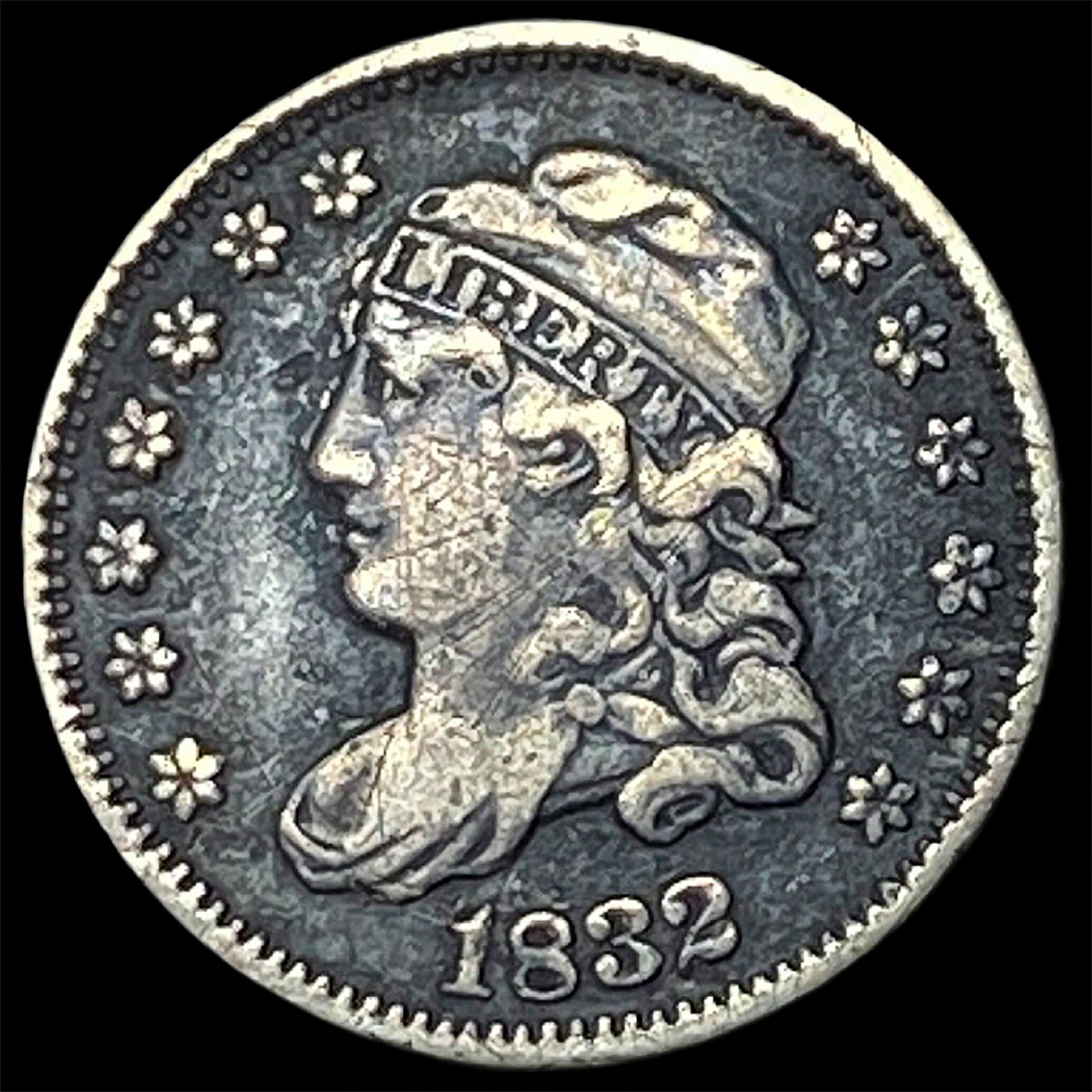 1832 Capped Bust Half Dime NEARLY UNCIRCULATED: 1832 Capped Bust Half Dime NEARLY UNCIRCULATED