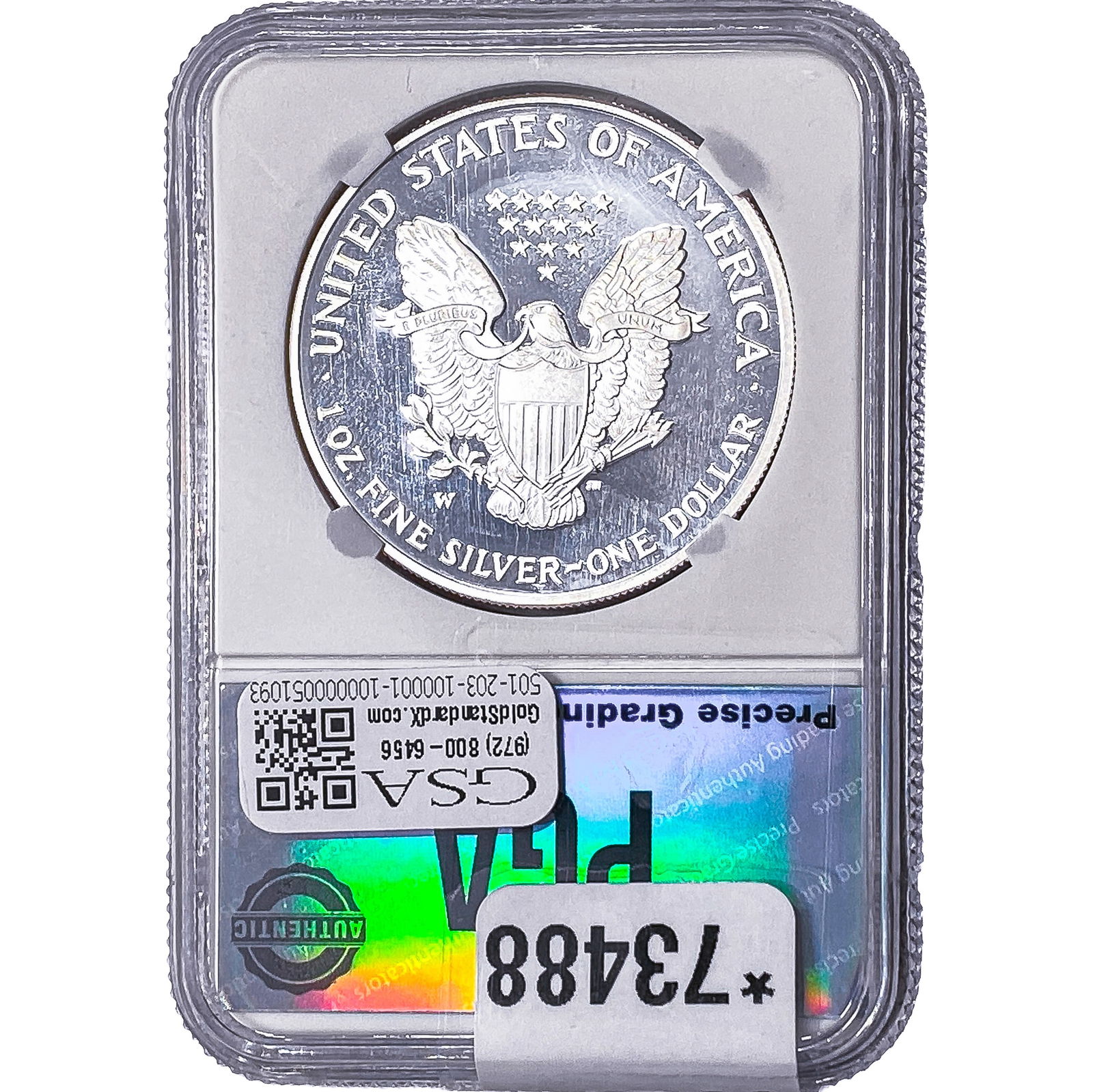 2007-W Silver Eagle PGA MS70 - 2