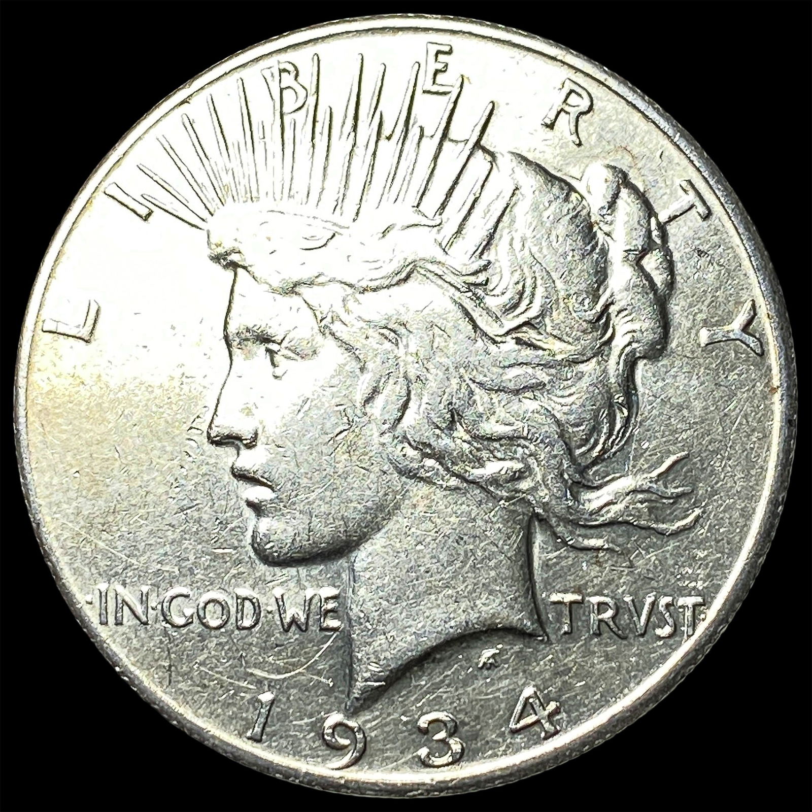 1934-S Peace Silver Dollar CLOSELY UNCIRCULATED (1 of 2)