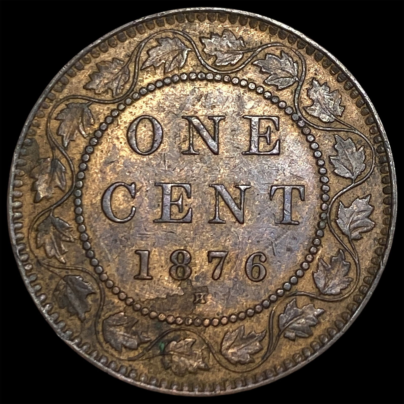 1876 Canada Copper 1 Cent UNCIRCULATED - 2