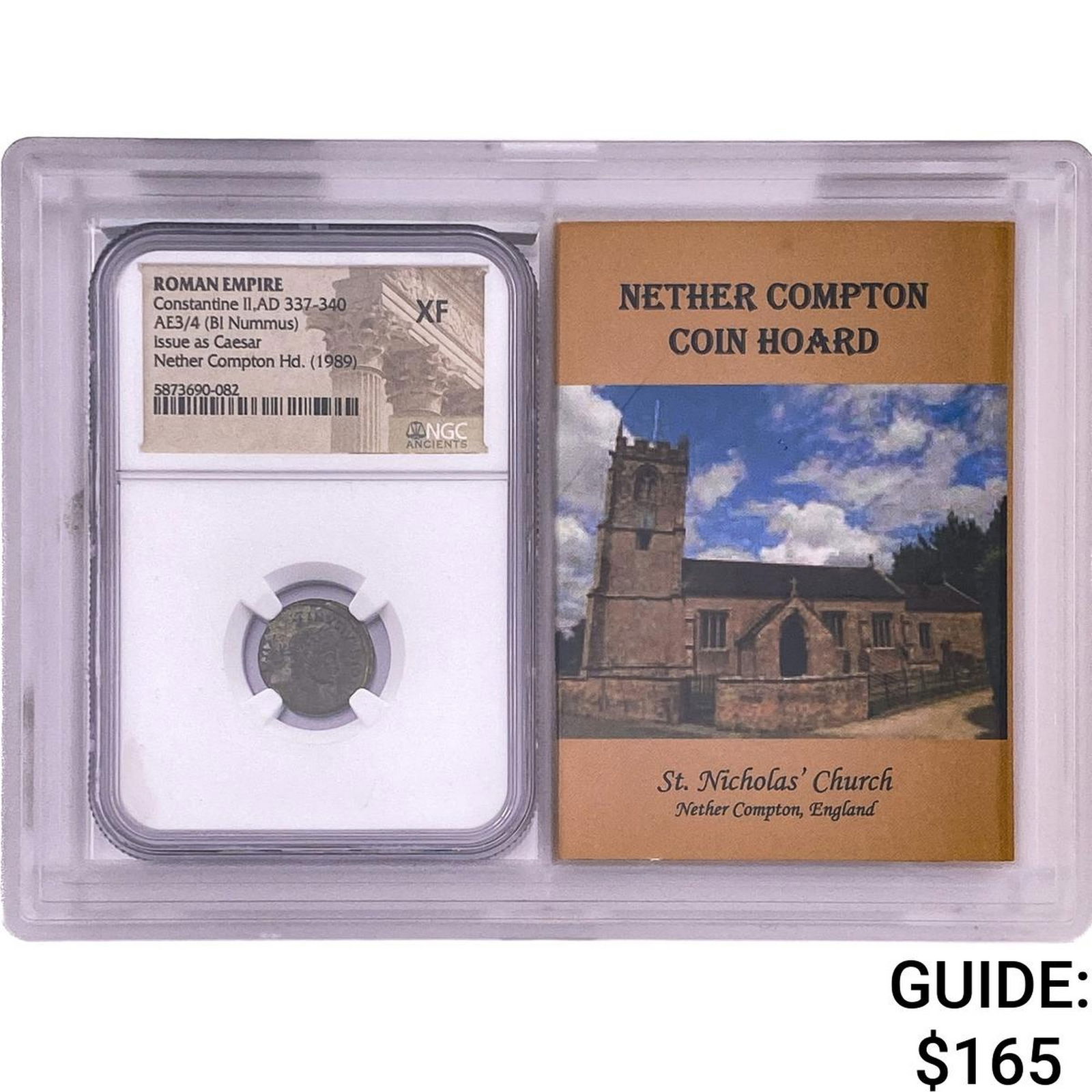 Roman Constantine II Ad 337-340 AE3/4 BI Nummus: Roman Constantine II Ad 337-340 AE3/4 BI Nummus