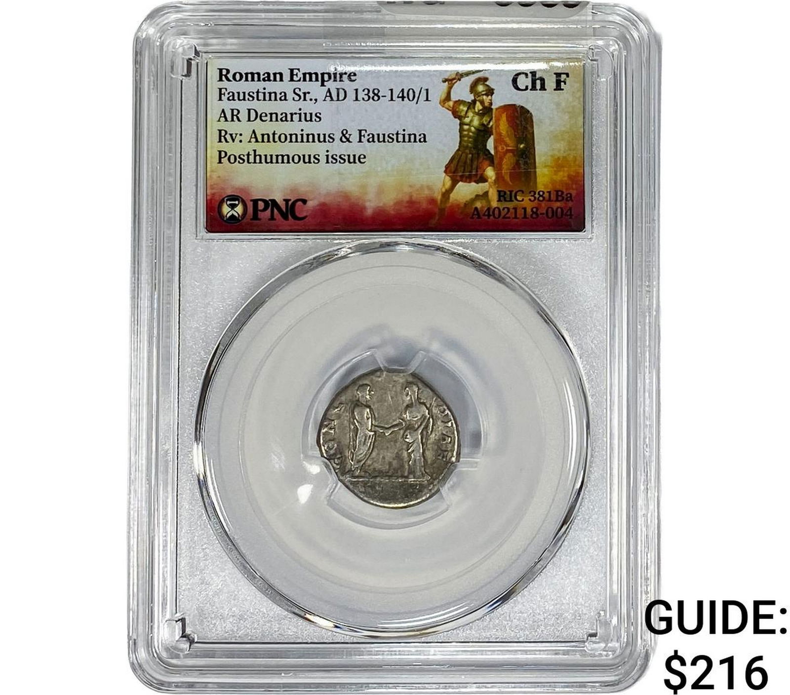 Roman Faustina Sr.,AD 138-140/1 AR Denarius PNC ChF: Roman Faustina Sr.,AD 138-140/1 AR Denarius PNC ChF