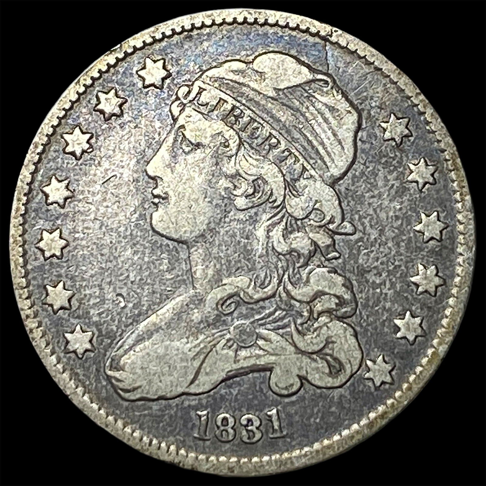 1831 Capped Bust Silver Quarter LIGHTLY CIRCULATED (1 of 2)