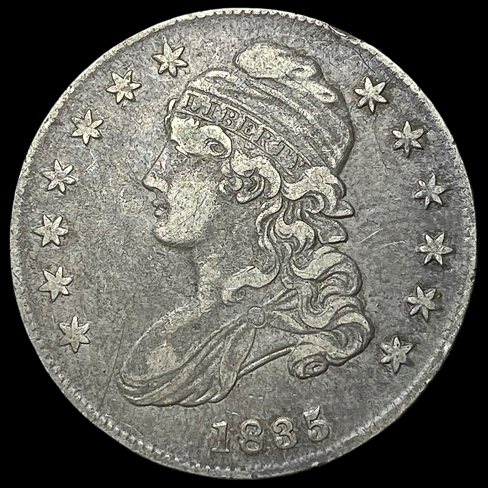 1835 Capped Bust Half Dollar NEARLY UNCIRCULATED (1 of 2)