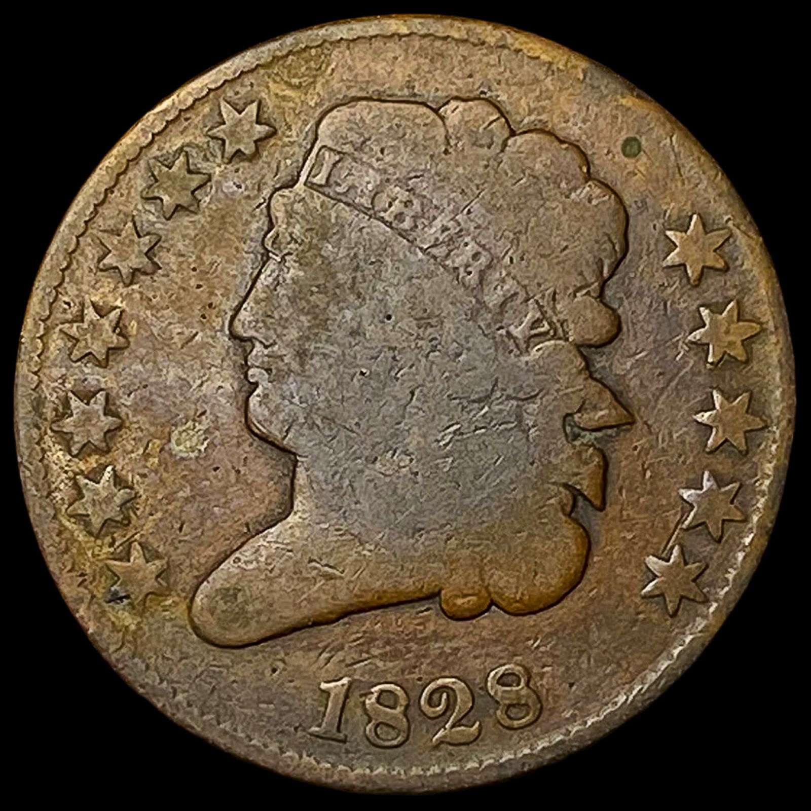 1828 Classic Head Half Cent NICELY CIRCULATED (1 of 2)