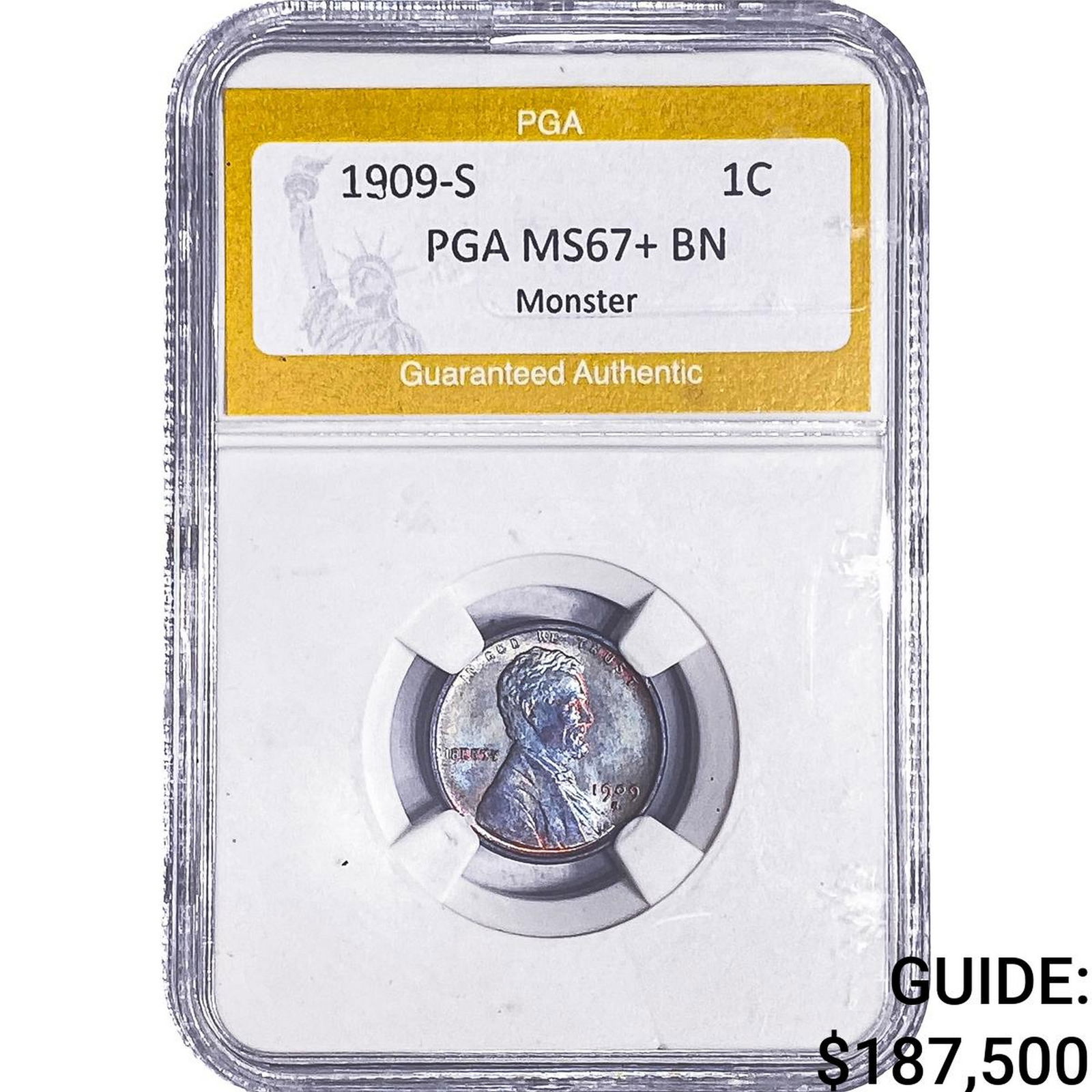 1909-S Wheat Cent PGA MS67+ BN Monster (1 of 2)