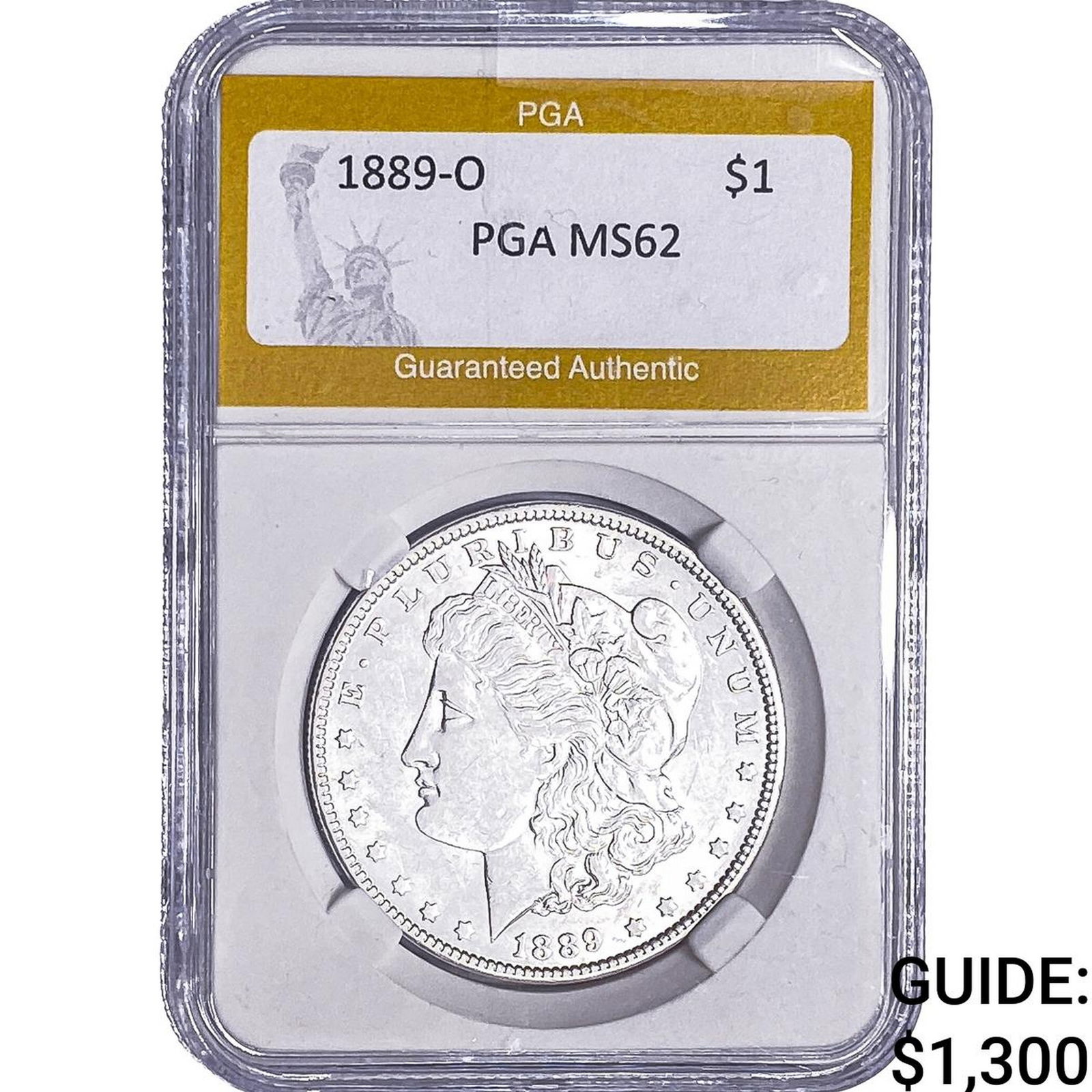 1889-O Morgan Silver Dollar PGA MS62 (1 of 2)