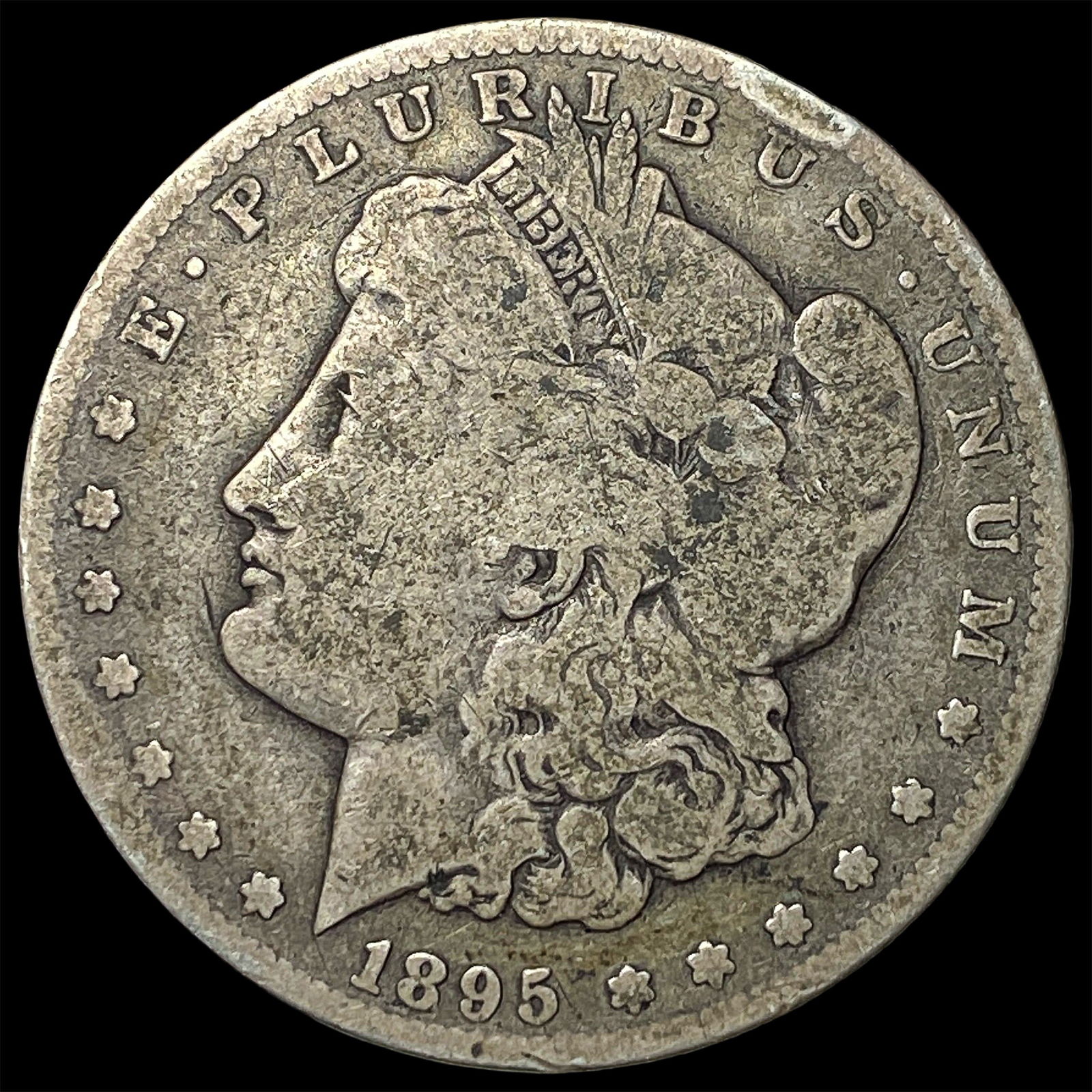 1895-S Silver Morgan Dollar NICELY CIRCULATED: 1895-S Silver Morgan Dollar NICELY CIRCULATED
