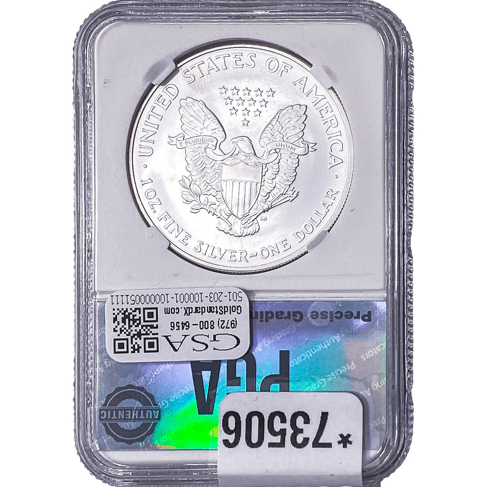 2007 Silver Eagle PGA MS70 - 2