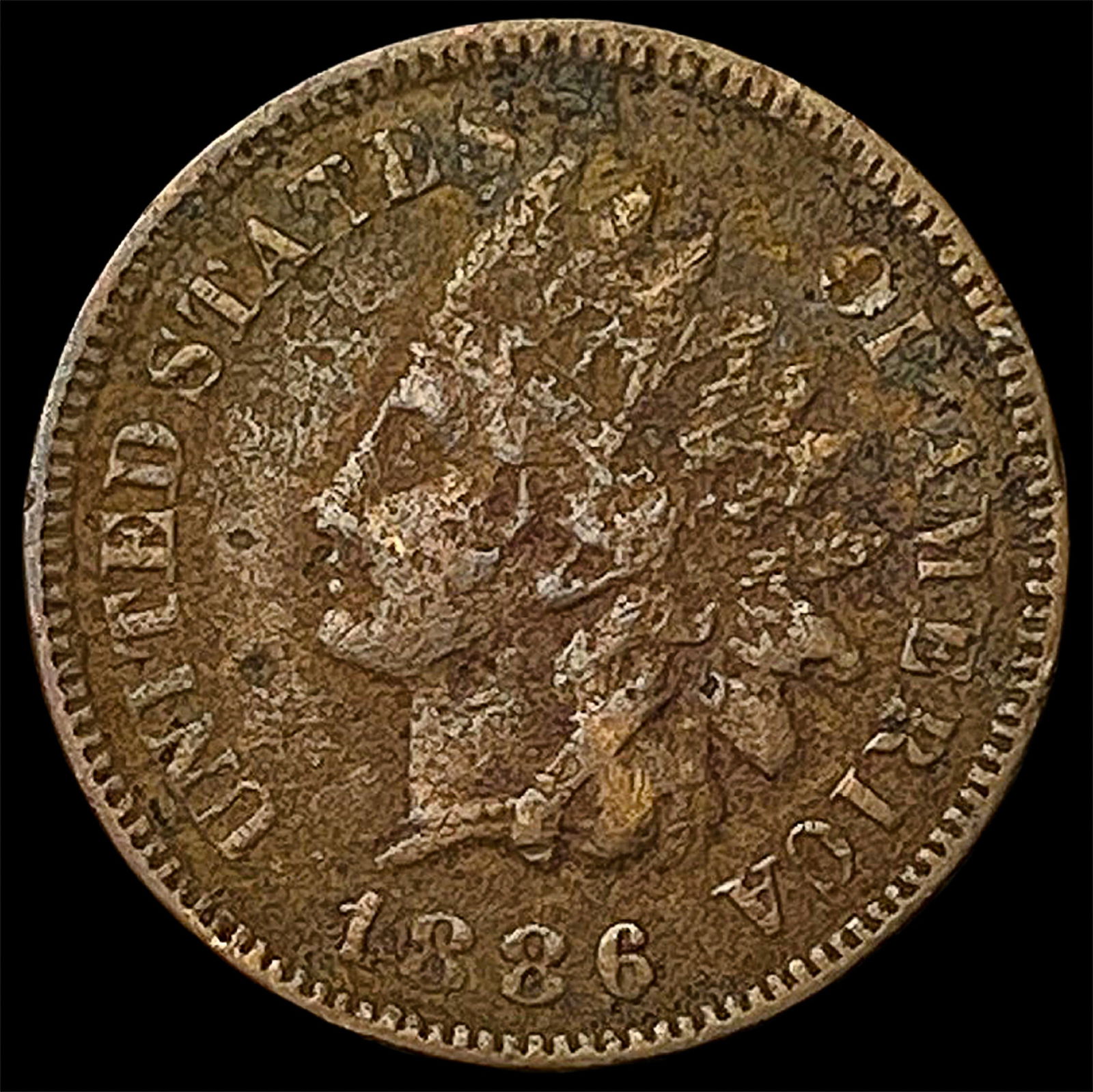 1886 Indian Head Cent HIGH GRADE: 1886 Indian Head Cent HIGH GRADE