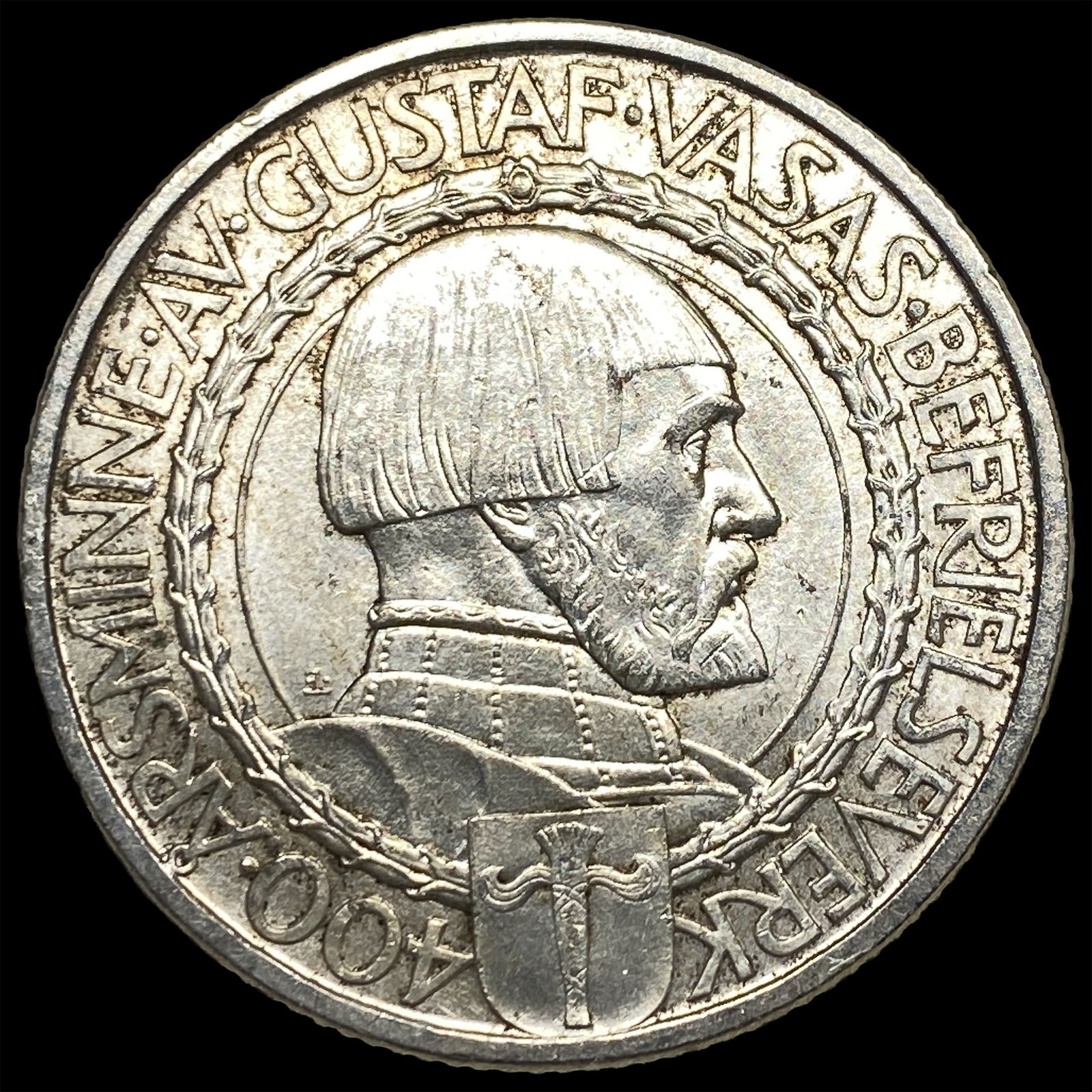 1921 Sweden Silver 2 Kroner UNCIRCULATED: 1921 Sweden Silver 2 Kroner UNCIRCULATED