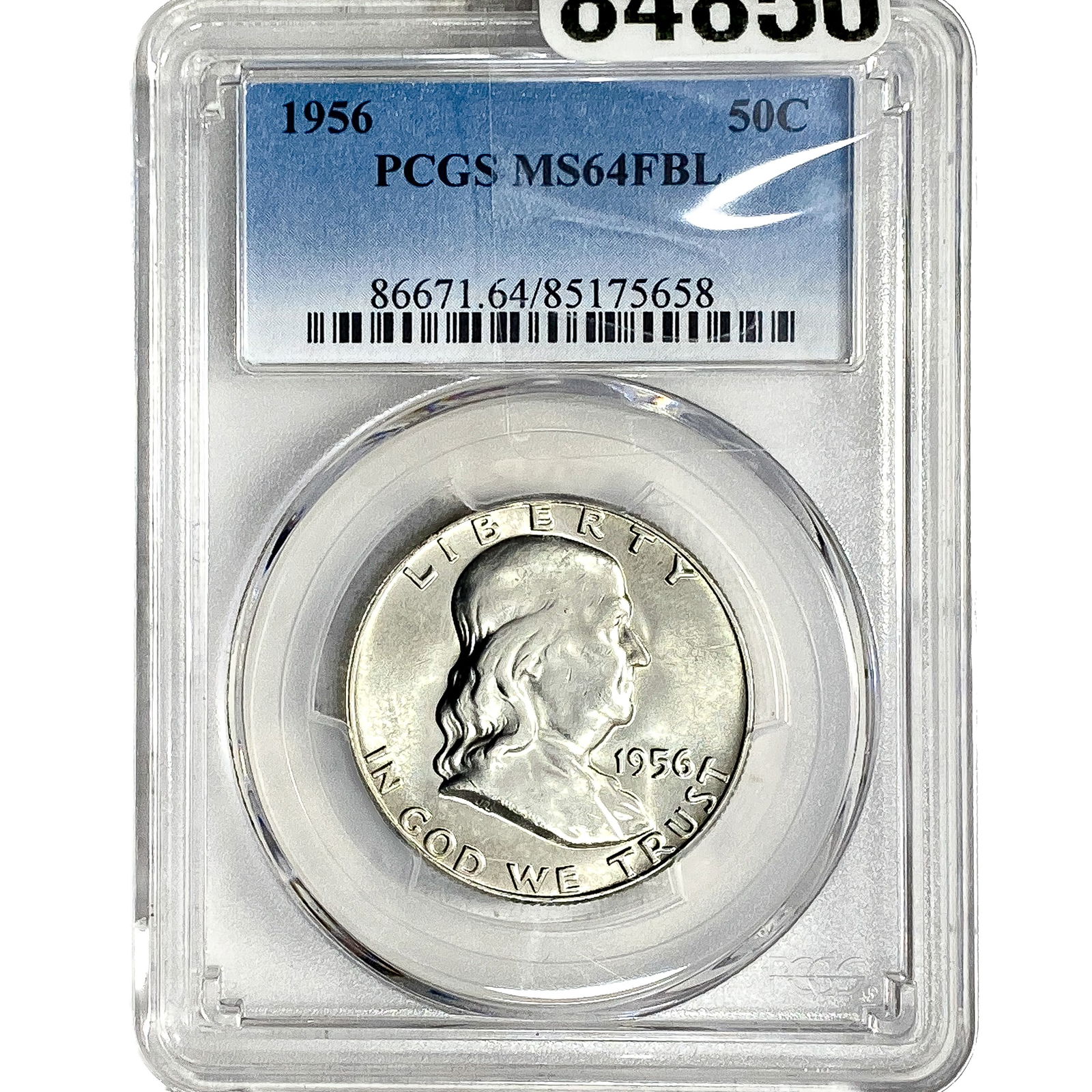 1956 Franklin Half Dollar PCGS MS64 FBL (1 of 2)