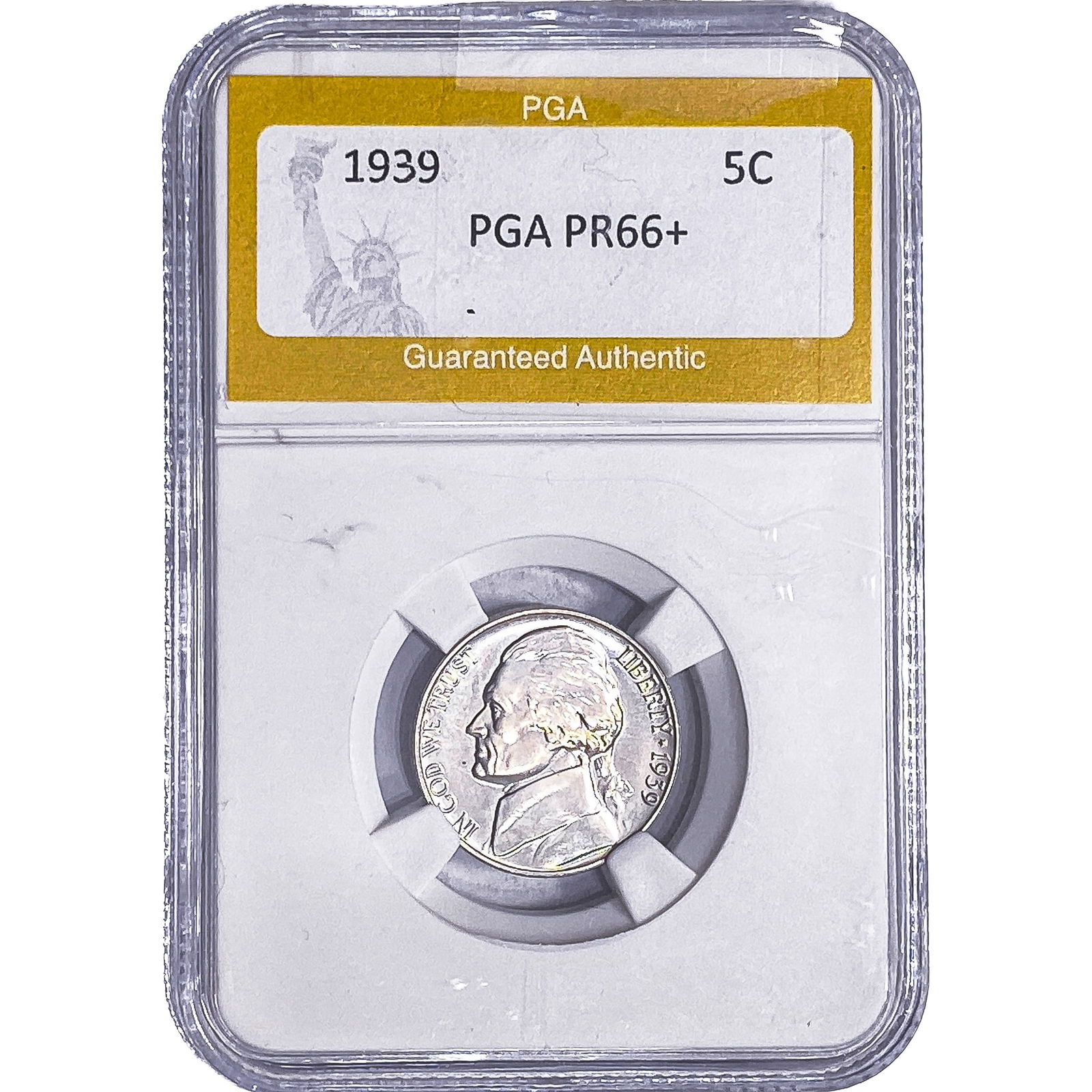 1939 Jefferson Nickel PGA PR66+: 1939 Jefferson Nickel PGA PR66+