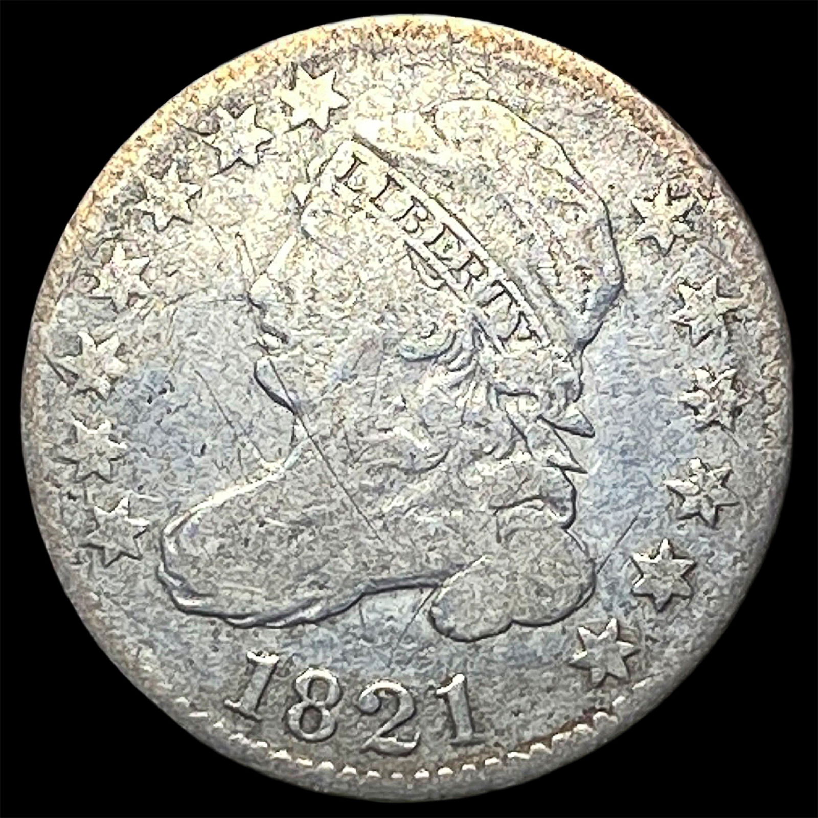1821 Capped Bust Dime LIGHTLY CIRCULATED (1 of 2)
