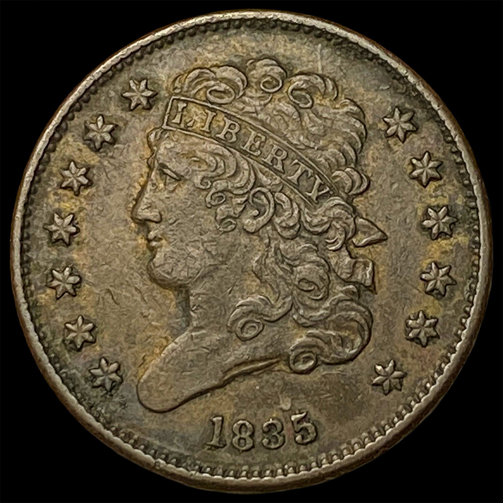 1835 Classic Head Half Cent CHOICE AU (1 of 2)