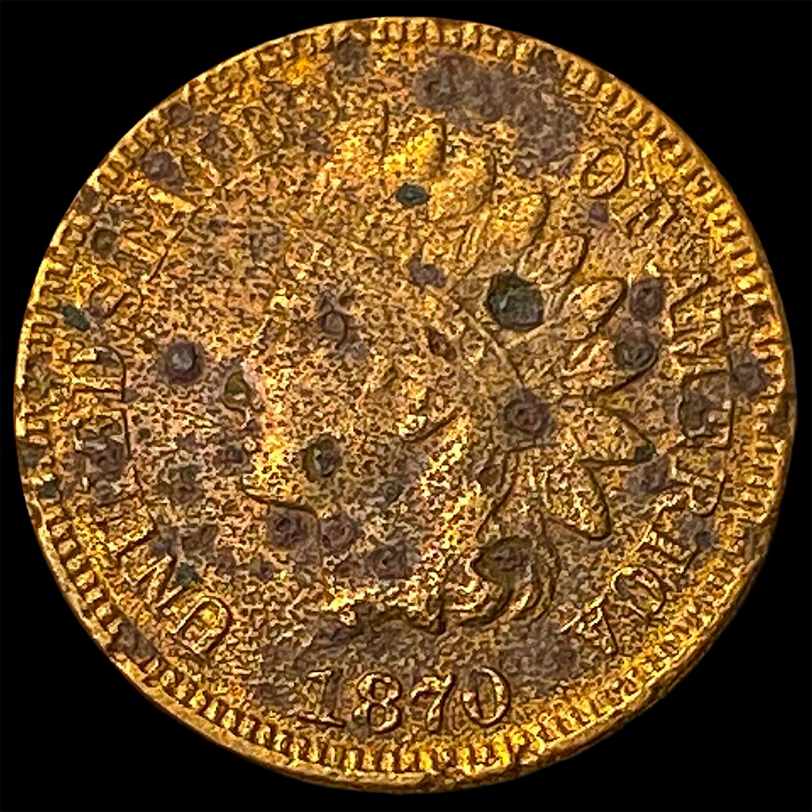1870 Indian Head Cent HIGH GRADE (1 of 2)
