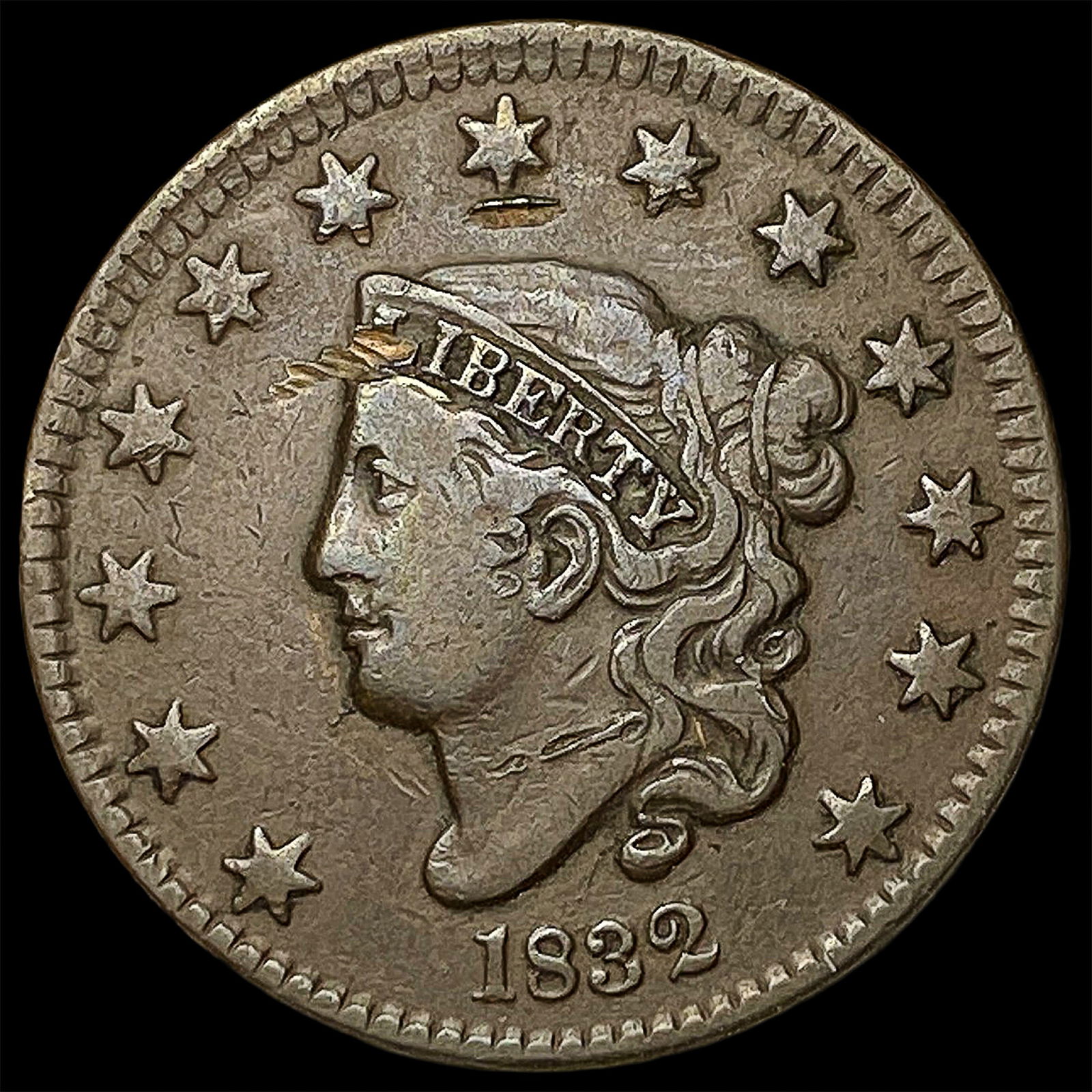 1832 Coronet Head Large Cent HIGH GRADE: 1832 Coronet Head Large Cent HIGH GRADE