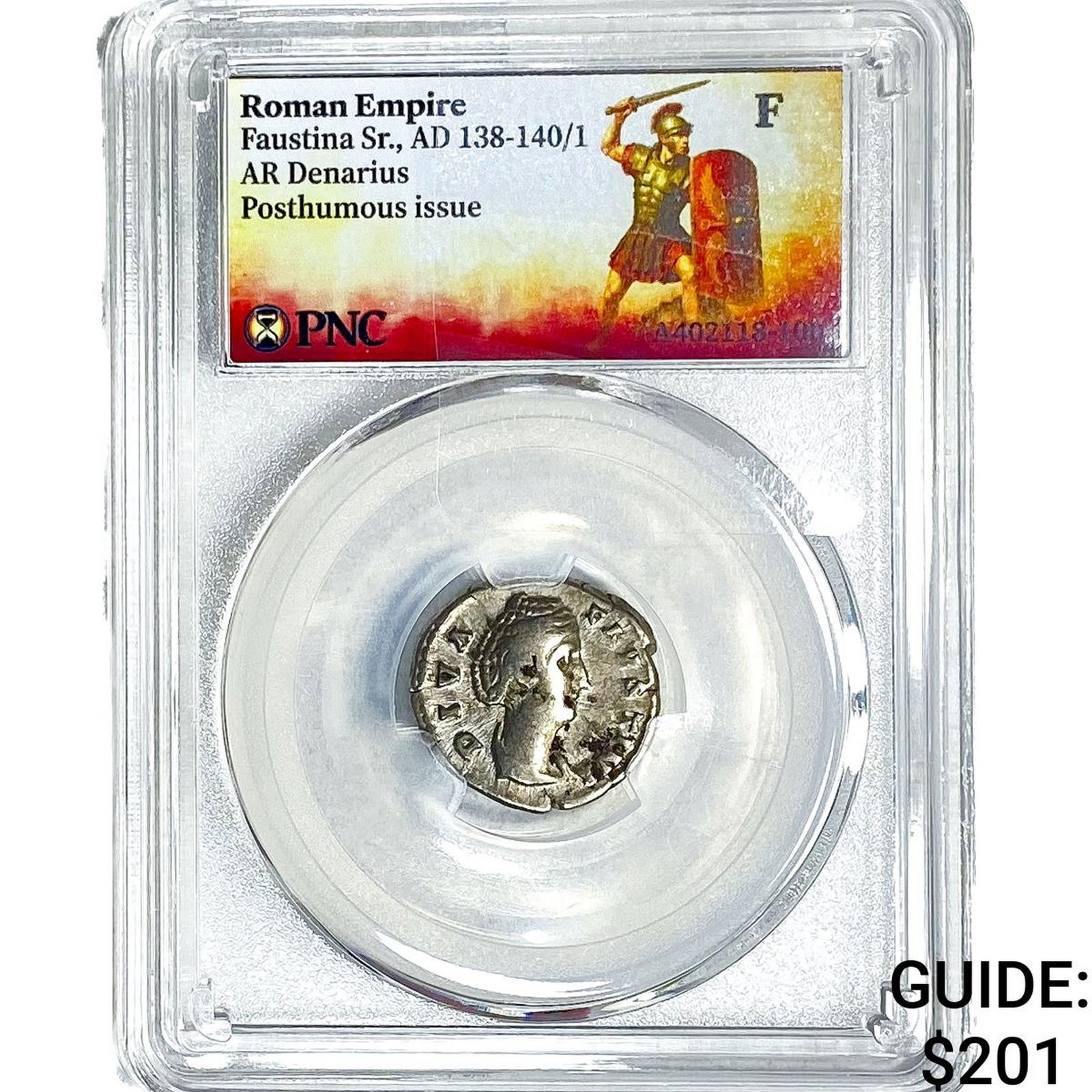 Roman Faustina Sr.,AD 138-140/1 AR Denarius PNC F: Roman Faustina Sr.,AD 138-140/1 AR Denarius PNC F