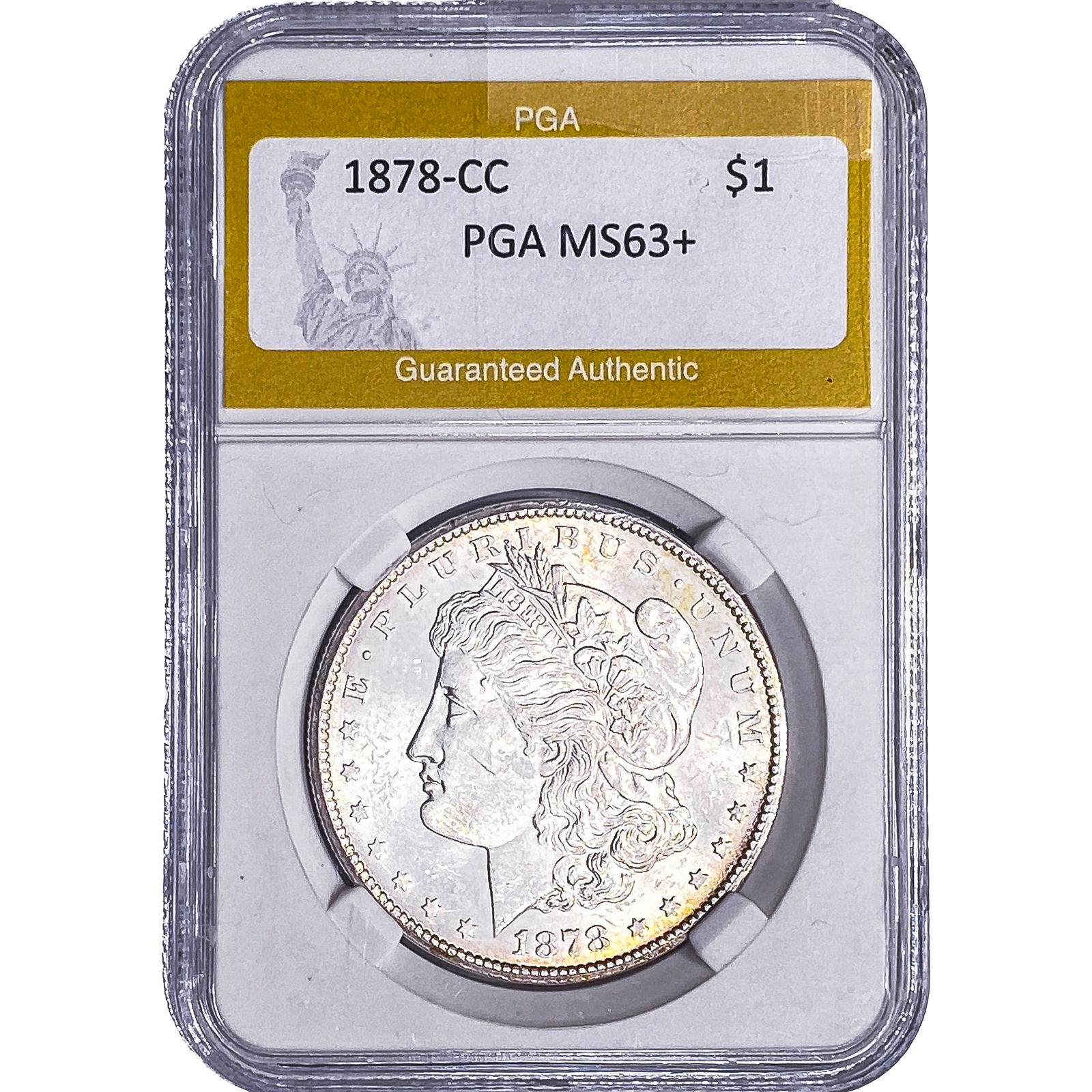 1878-CC Morgan Silver Dollar PGA MS63+ (1 of 2)