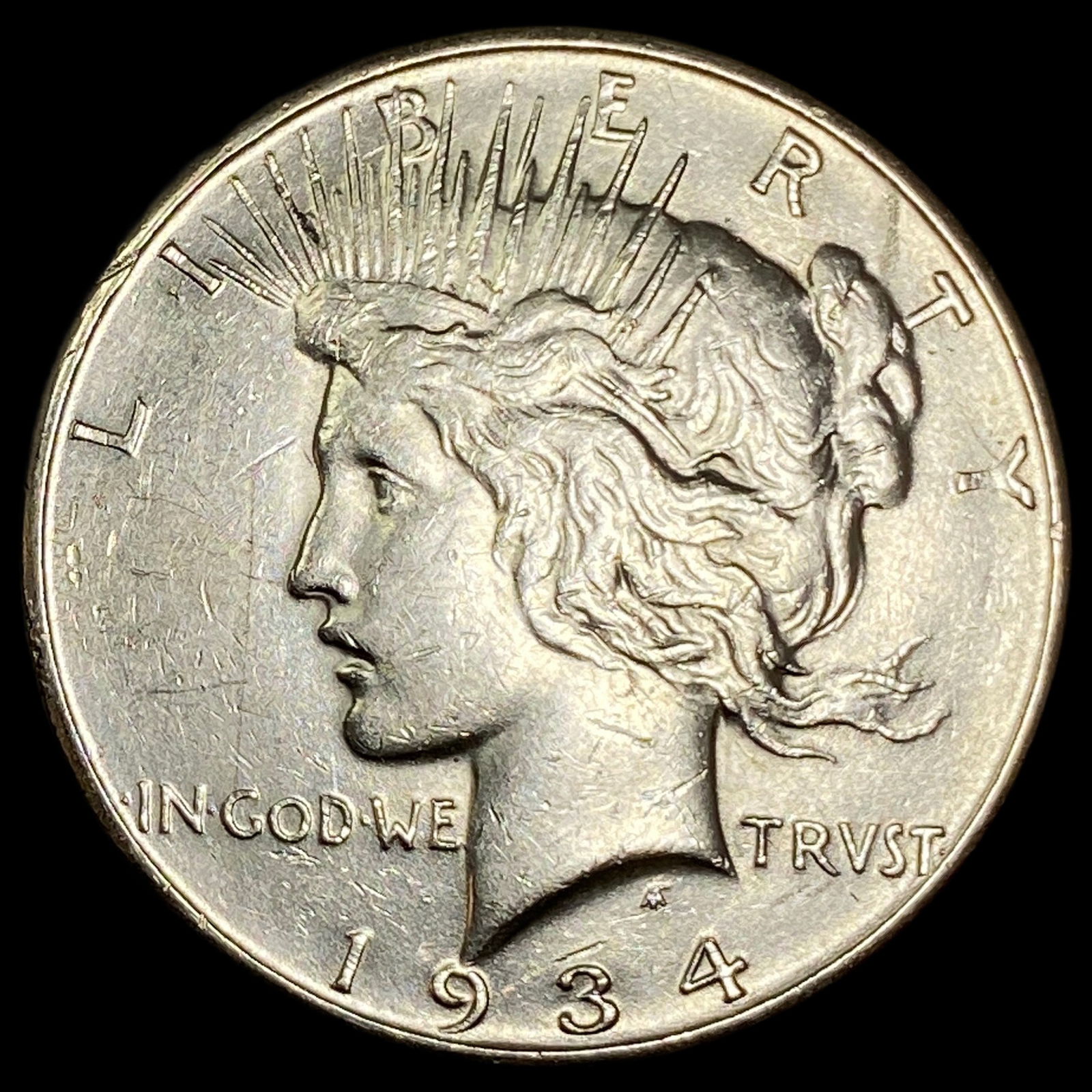1934-D Silver Peace Dollar CLOSELY UNCIRCULATED: 1934-D Silver Peace Dollar CLOSELY UNCIRCULATED