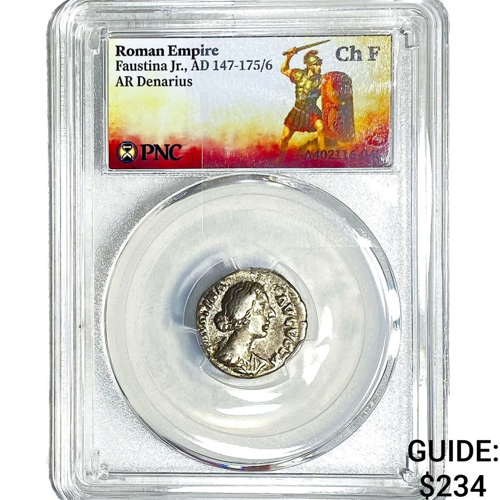 Roman Faustina Jr.,AD 147-175/6 AR Denarius PNC ChVF: Roman Faustina Jr.,AD 147-175/6 AR Denarius PNC ChVF