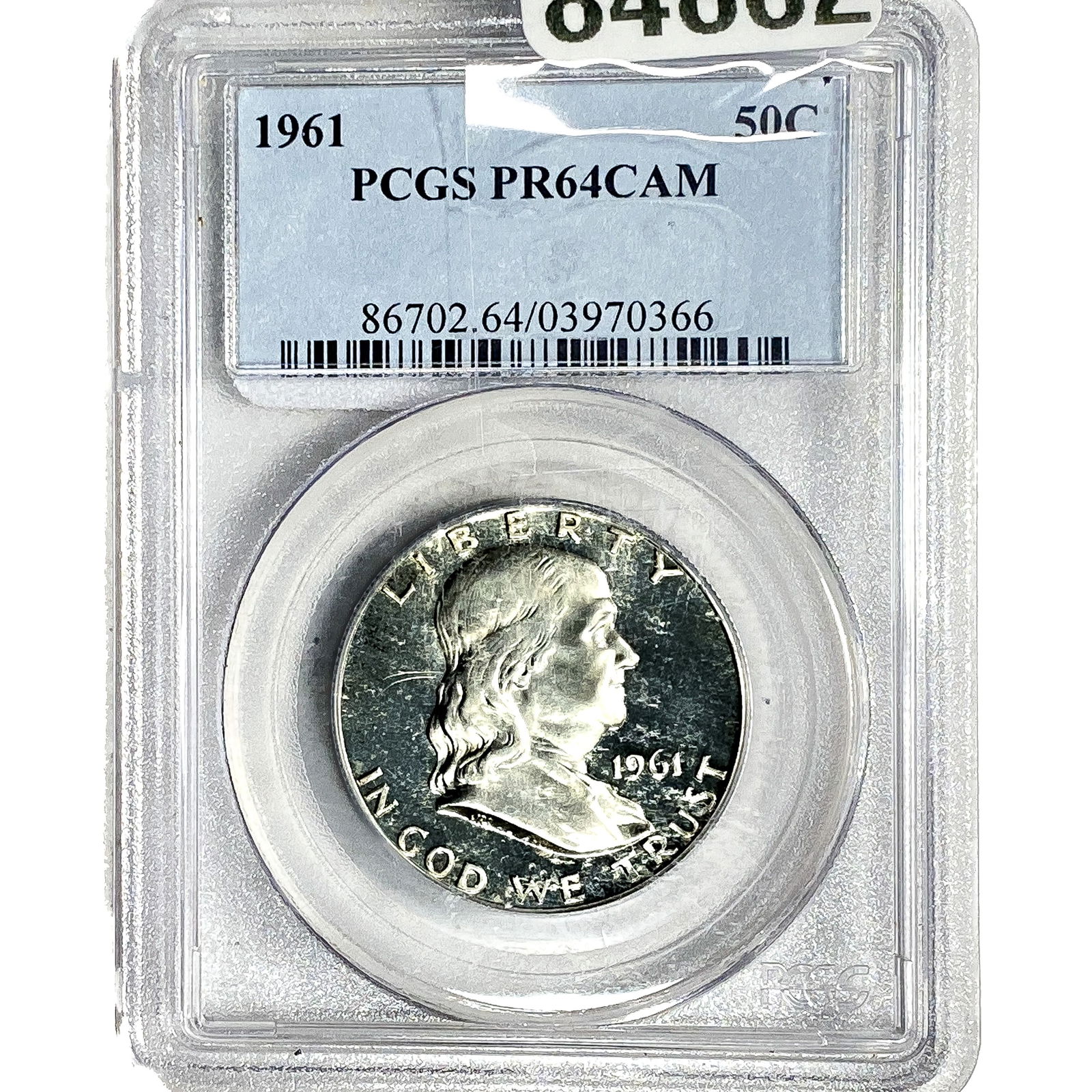1961 Franklin Half Dollar PCGS PR64 CAM: 1961 Franklin Half Dollar PCGS PR64 CAM