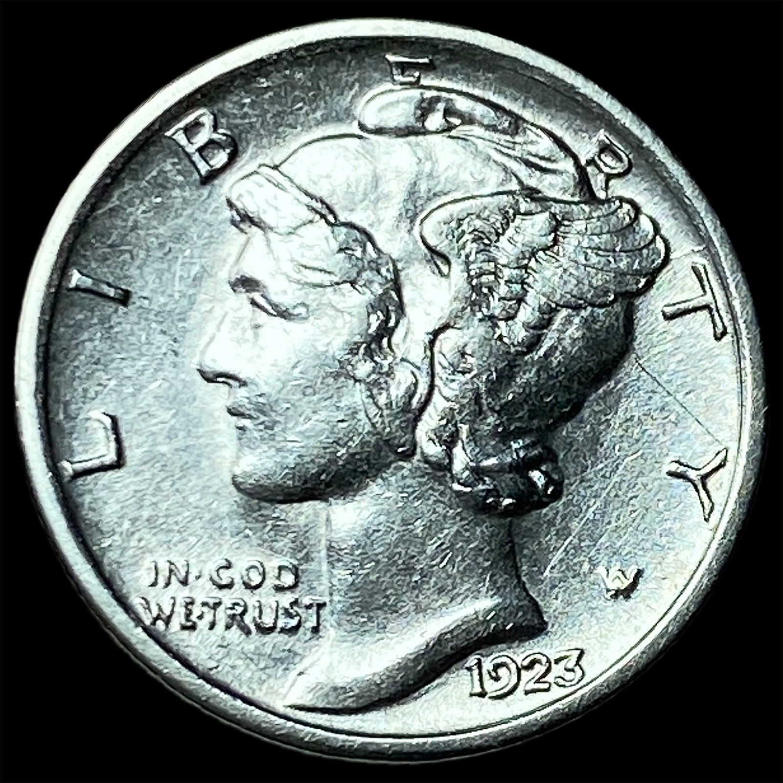 1923-S Silver Mercury Dime CHOICE AU (1 of 2)