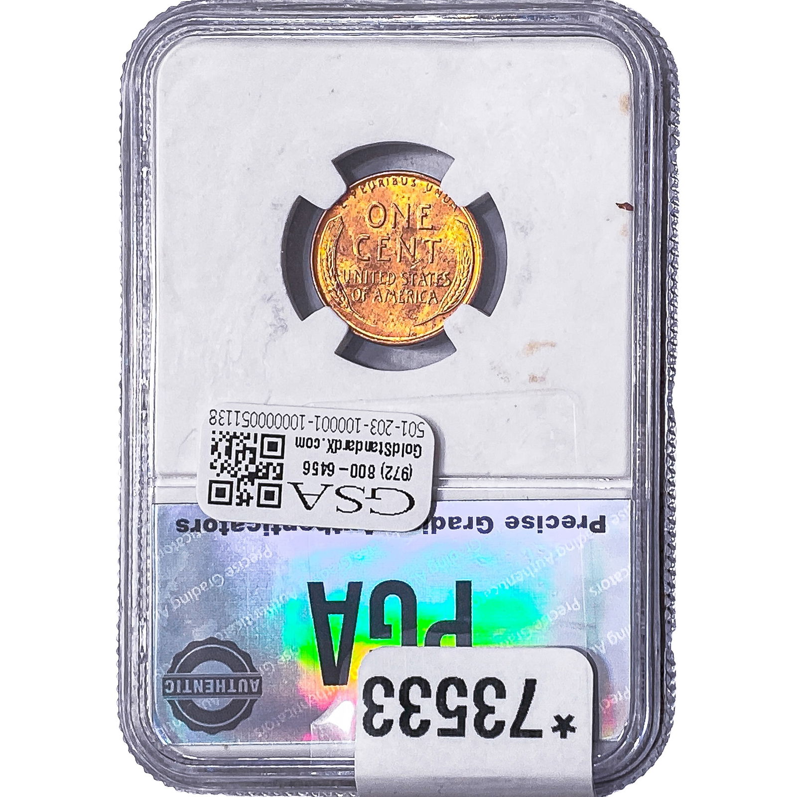 1952-D Wheat Cent PGA MS67 RD - 2